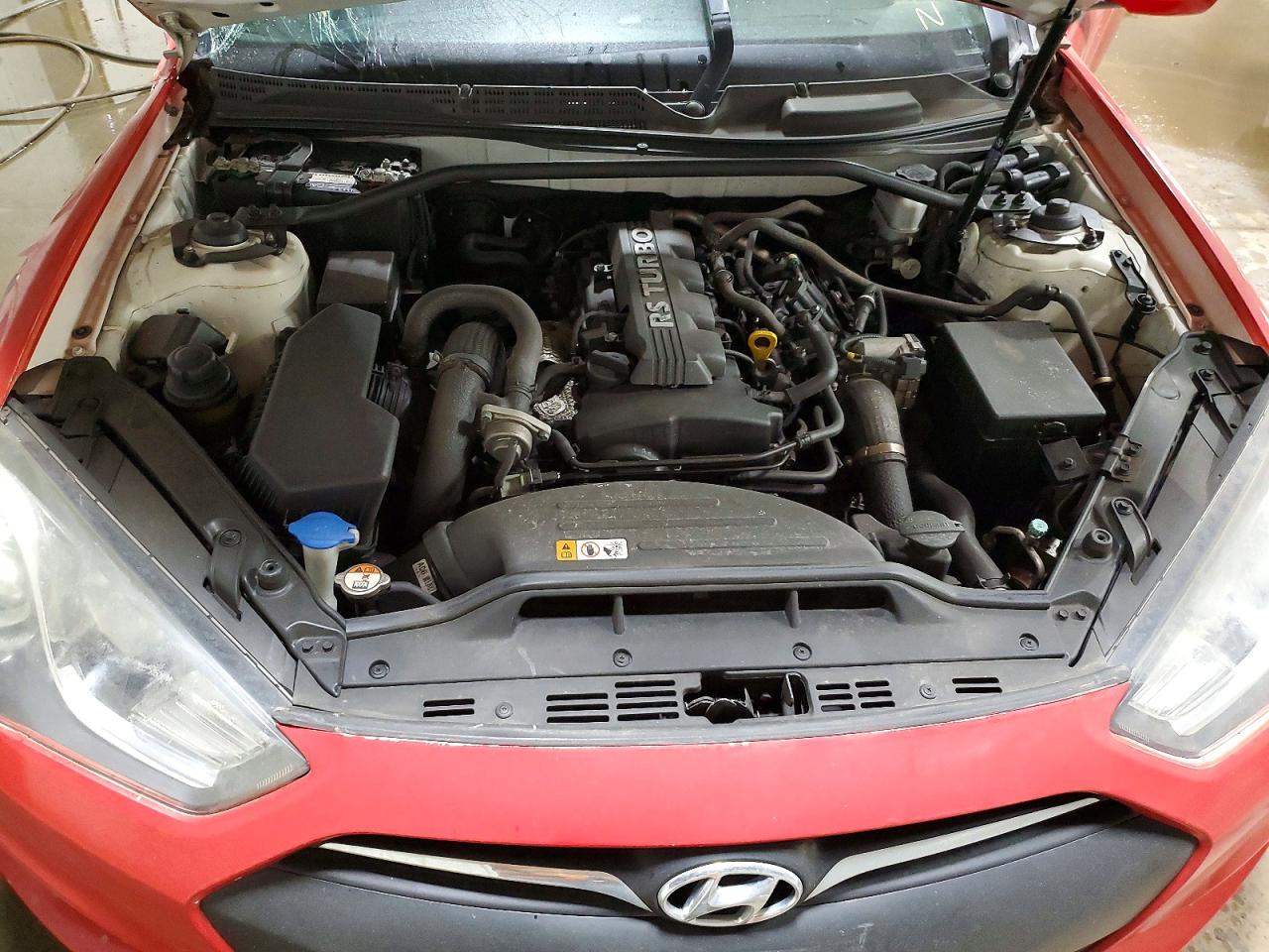 2013 Hyundai Genesis Coupe 2.0t Red vin: KMHHT6KD3DU095256