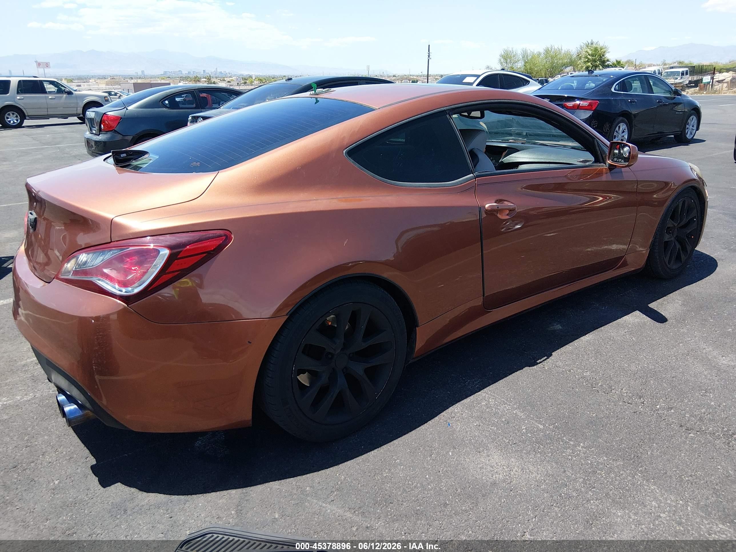 2013 Hyundai Genesis 2.0t Premium Orange vin: KMHHT6KD3DU095290