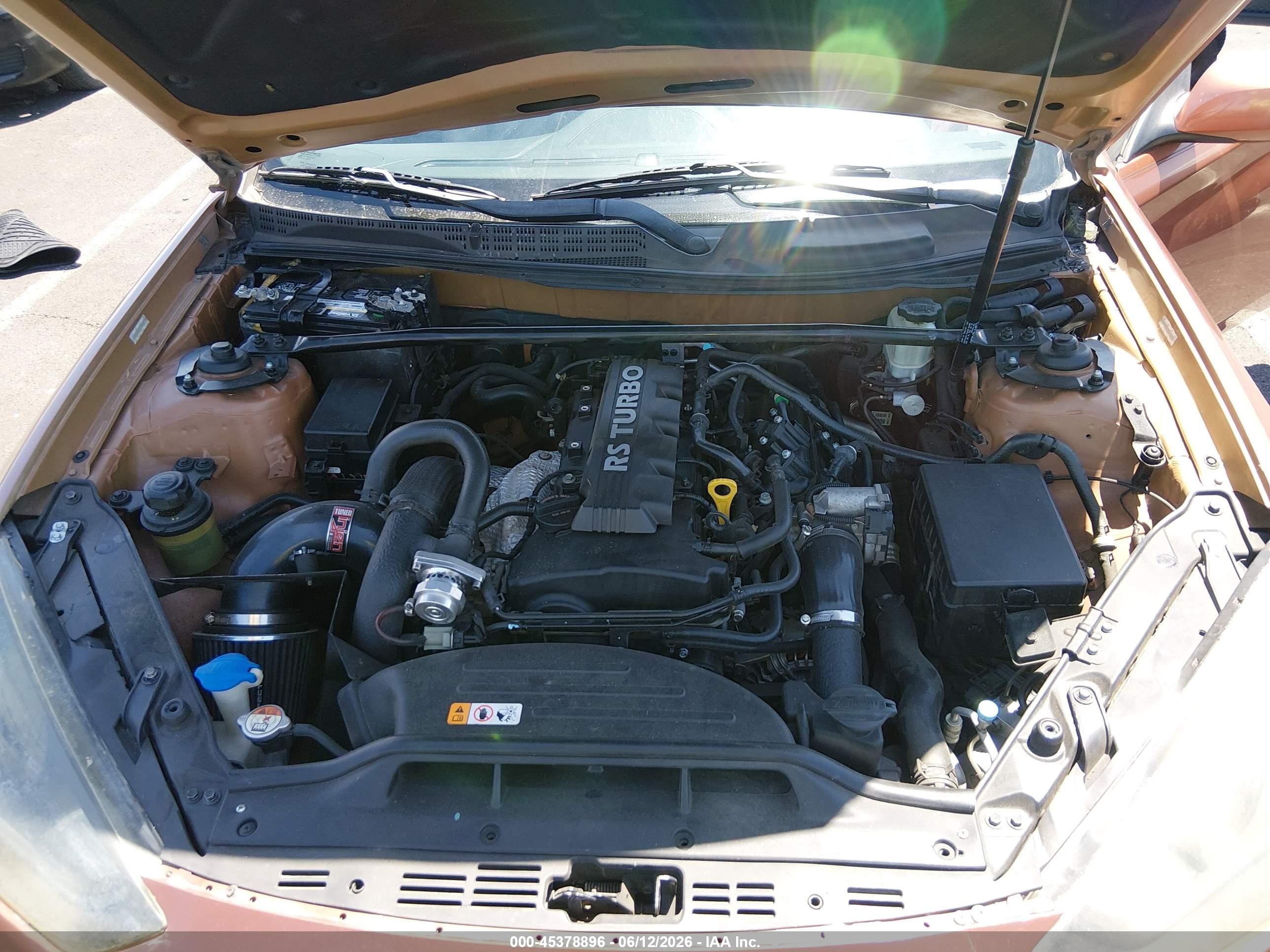 2013 Hyundai Genesis 2.0t Premium Orange vin: KMHHT6KD3DU095290