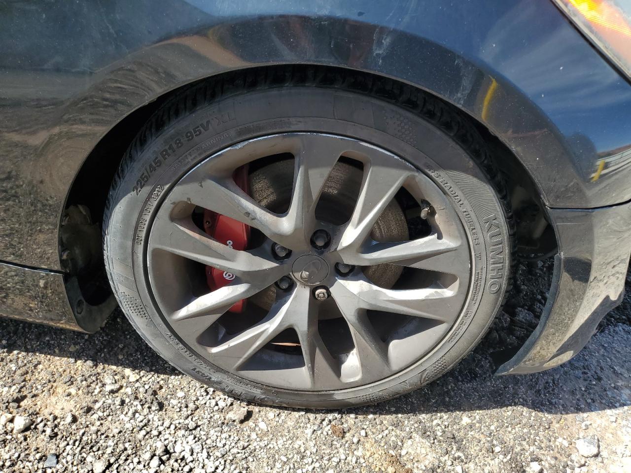 2014 Hyundai Genesis Coupe 2.0t Black vin: KMHHT6KD3EU121243 Damage: Right Front Wheel, Curb Rash, > 12 Inches