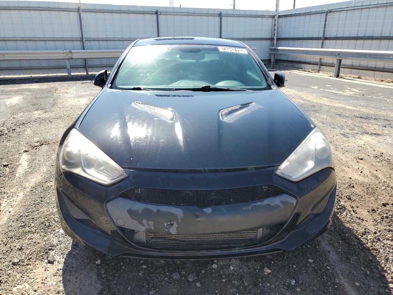 2014 Hyundai Genesis Coupe 2.0t Black vin: KMHHT6KD3EU121243 Damage: Left Head Lamp, Faded, Repair Required