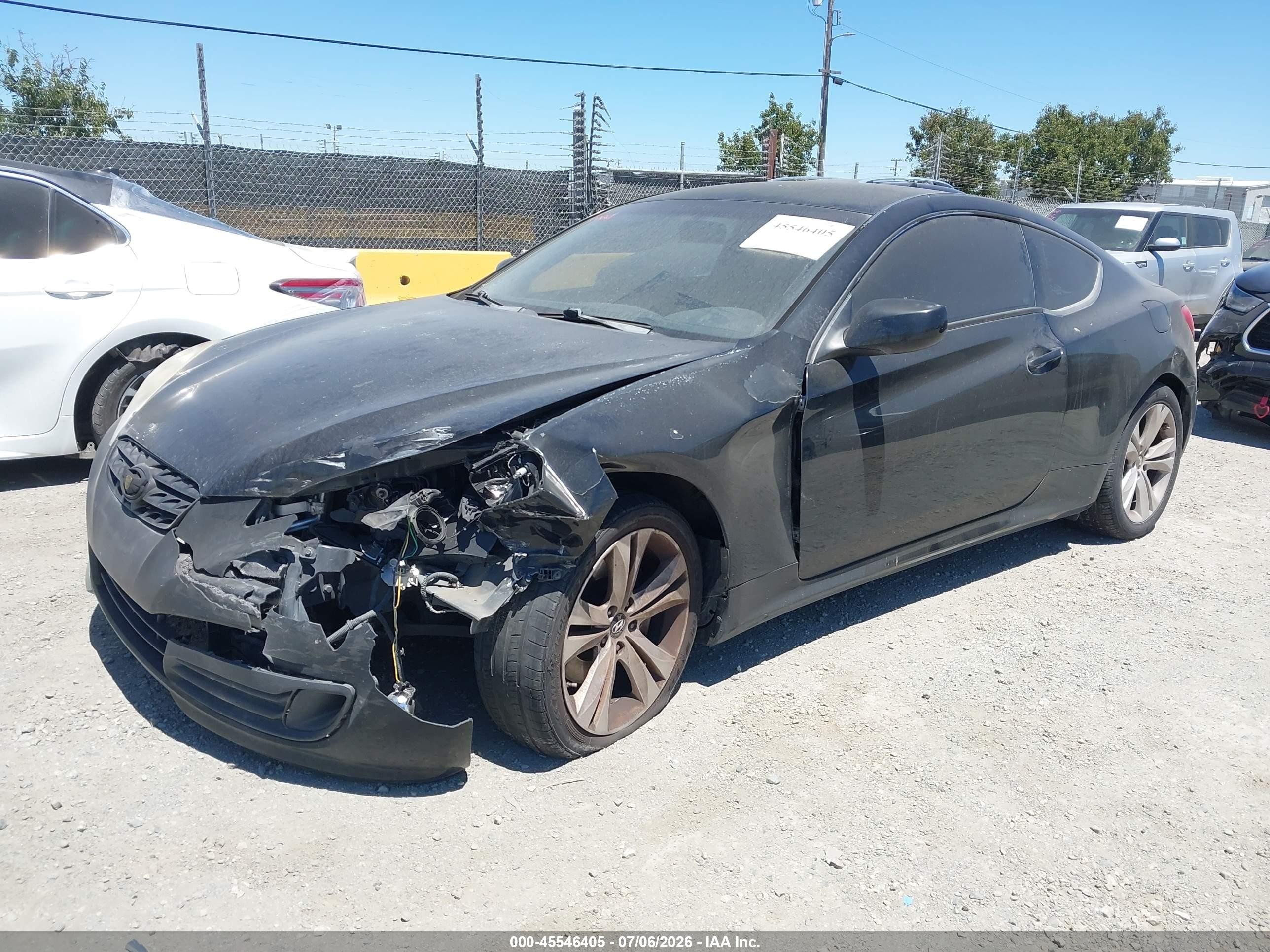 2010 Hyundai Genesis 2.0t Black vin: KMHHT6KD4AU004913