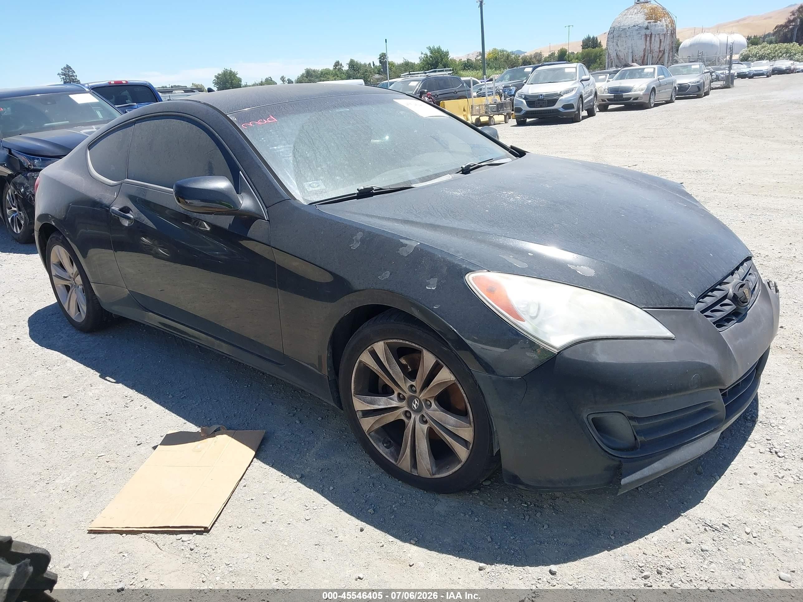 2010 Hyundai Genesis 2.0t Black vin: KMHHT6KD4AU004913