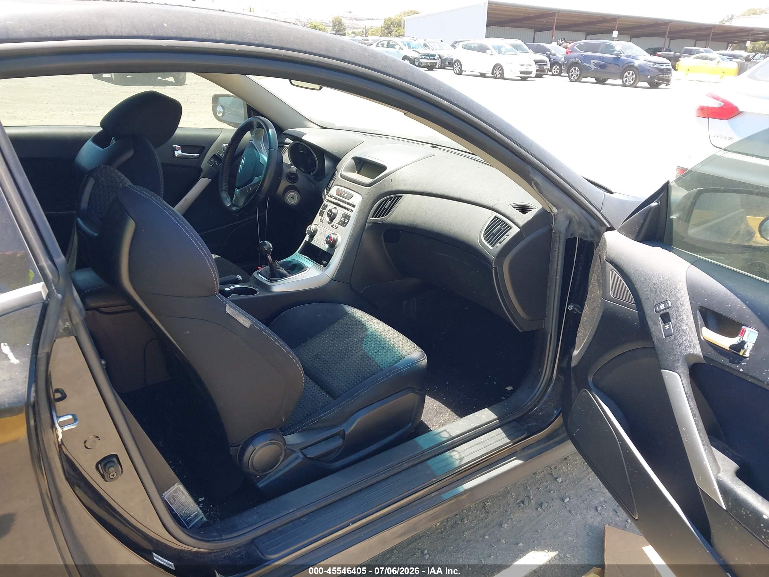 2010 Hyundai Genesis 2.0t Black vin: KMHHT6KD4AU004913