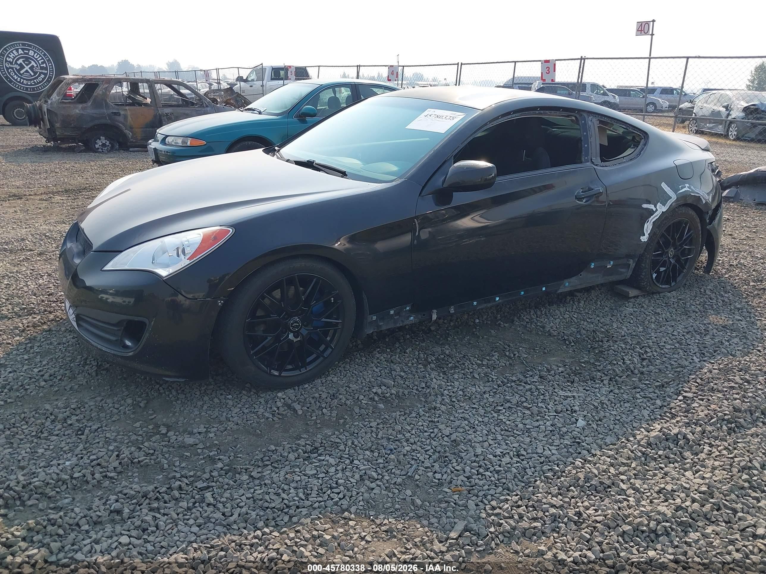 2010 Hyundai Genesis 2.0t Black vin: KMHHT6KD4AU035756