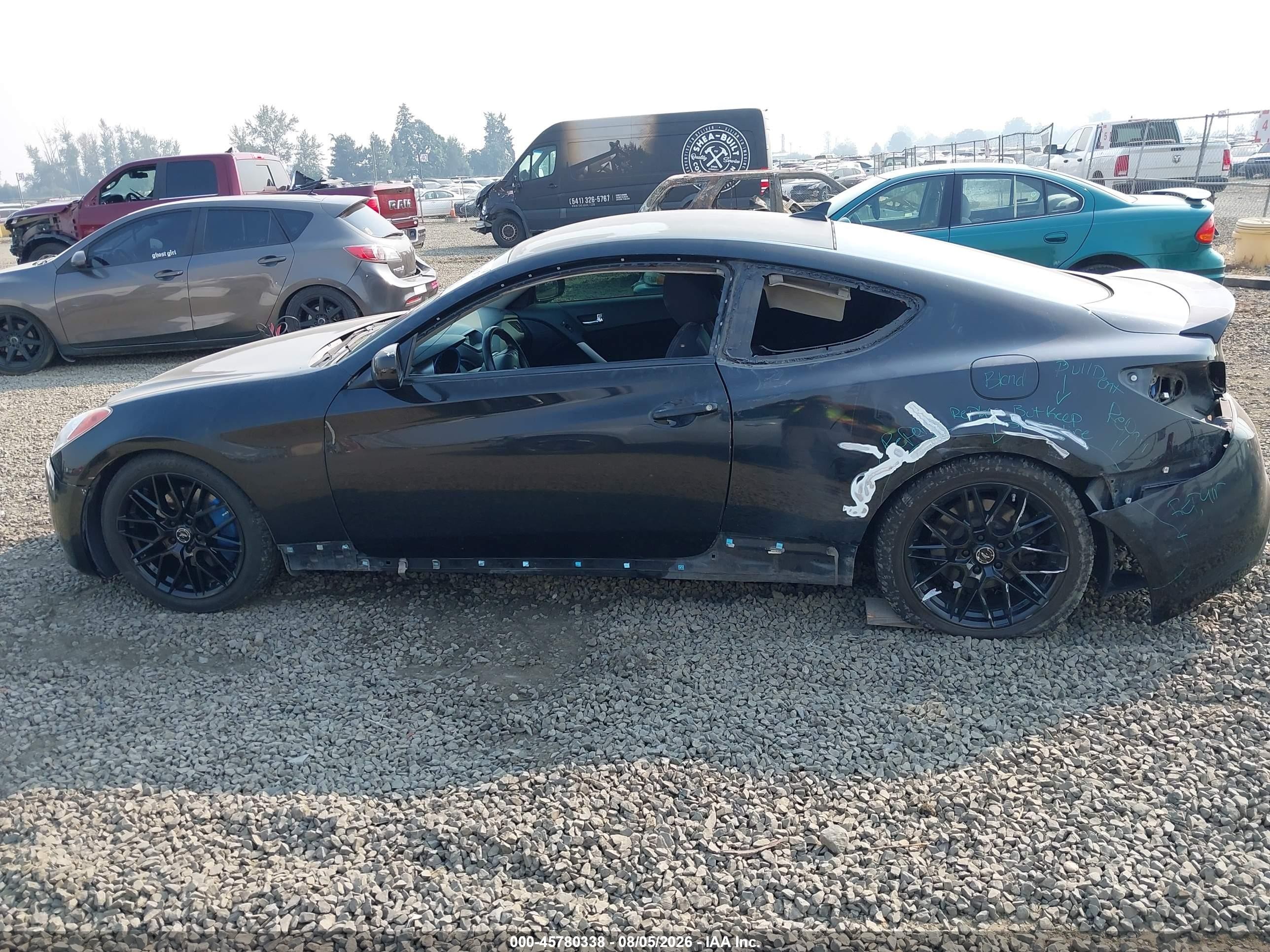 2010 Hyundai Genesis 2.0t Black vin: KMHHT6KD4AU035756