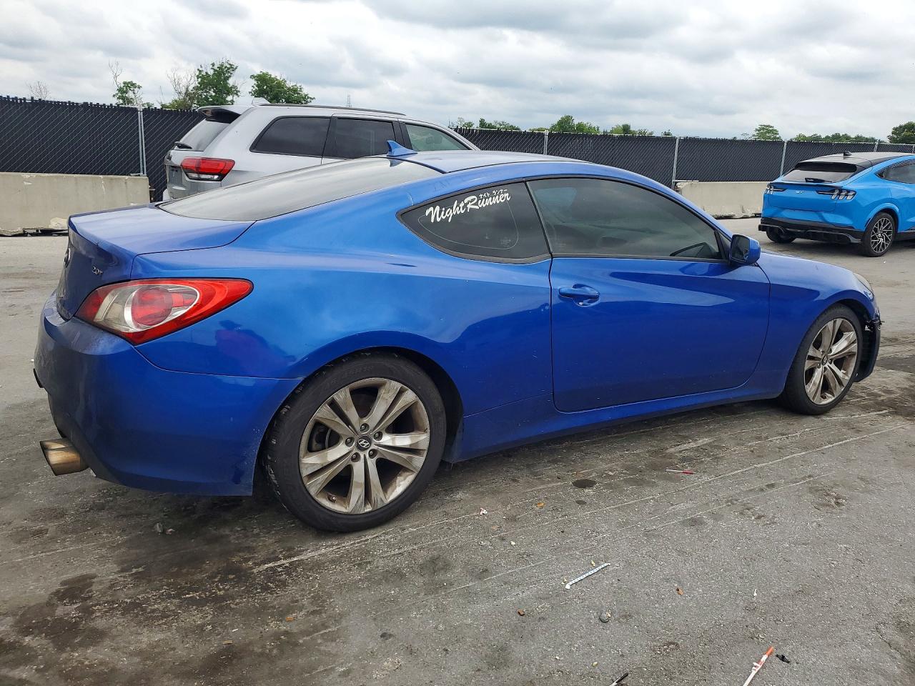 2010 Hyundai Genesis Coupe 2.0t Синий vin: KMHHT6KD4AU039273
