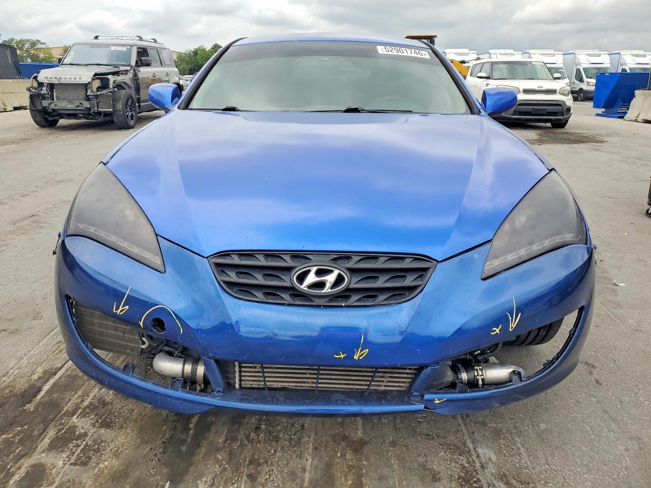 2010 Hyundai Genesis Coupe 2.0t Синий vin: KMHHT6KD4AU039273