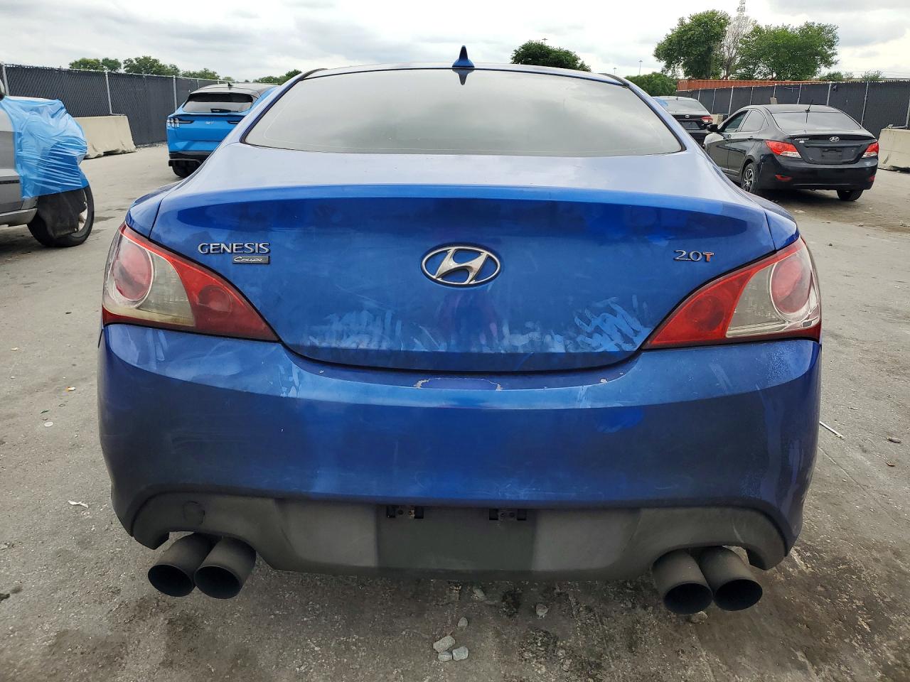 2010 Hyundai Genesis Coupe 2.0t Синий vin: KMHHT6KD4AU039273