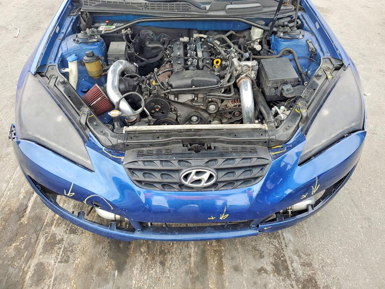 2010 Hyundai Genesis Coupe 2.0t Синий vin: KMHHT6KD4AU039273