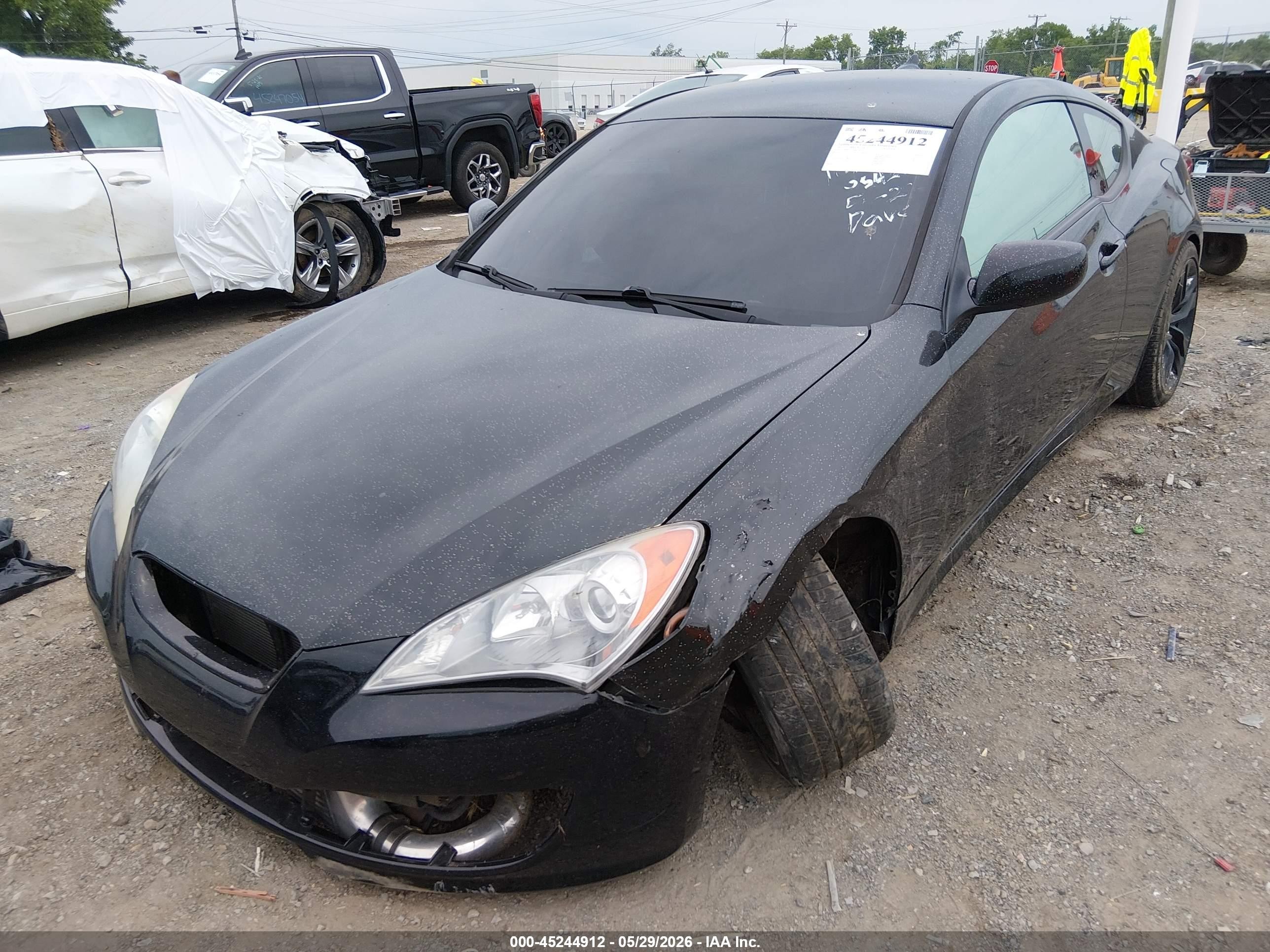 2011 Hyundai Genesis 2.0t R-spec Черный vin: KMHHT6KD4BU054261