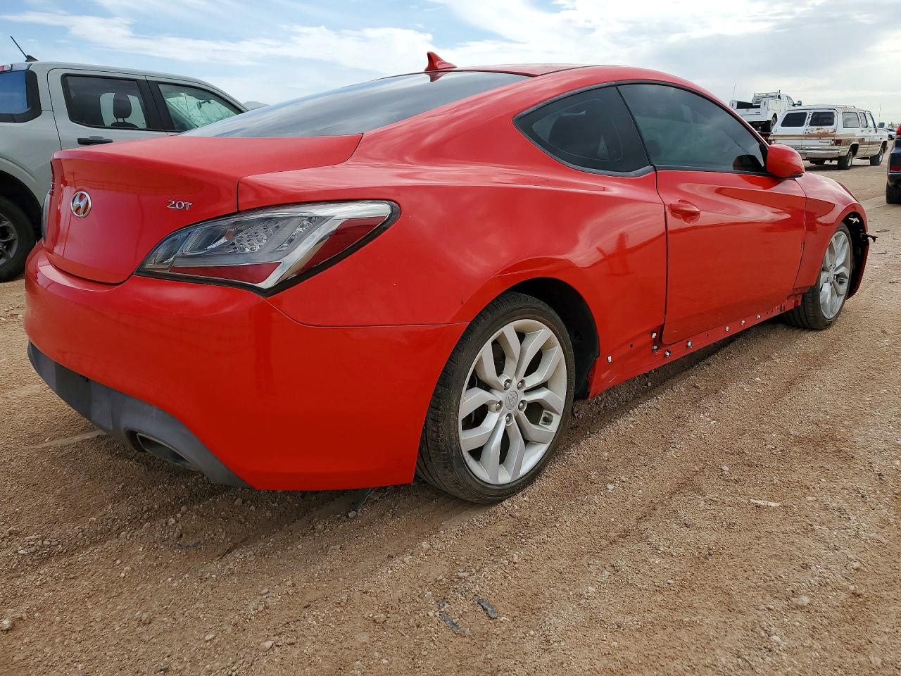2012 Hyundai Genesis Coupe 2.0t Red vin: KMHHT6KD4CU076990