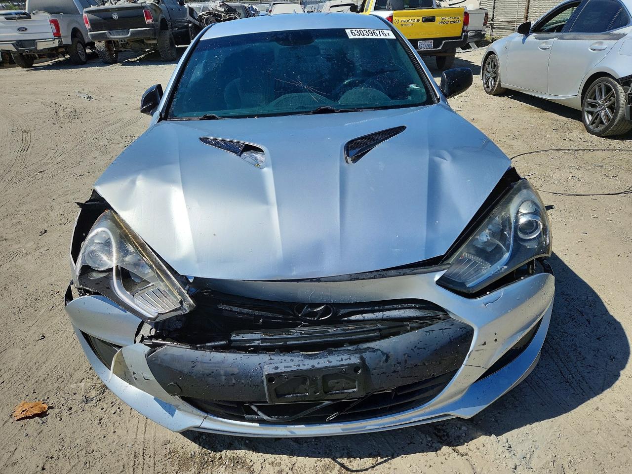 2013 Hyundai Genesis Coupe 2.0t Silver vin: KMHHT6KD4DU084671