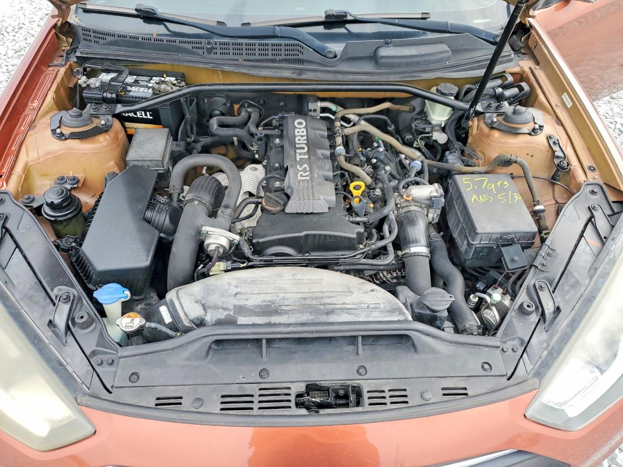 2013 Hyundai Genesis Coupe 2.0t Premium Orange vin: KMHHT6KD4DU094567
