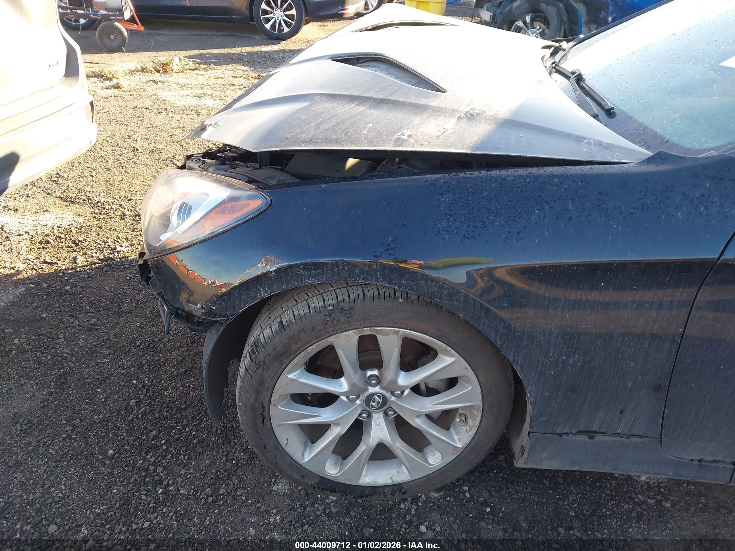 2013 Hyundai Genesis 2.0t Premium Black vin: KMHHT6KD4DU096724