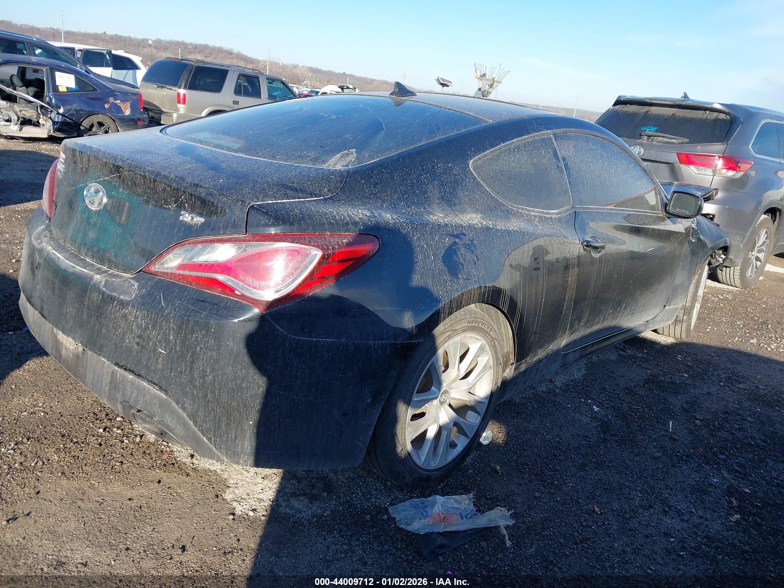 2013 Hyundai Genesis 2.0t Premium Black vin: KMHHT6KD4DU096724