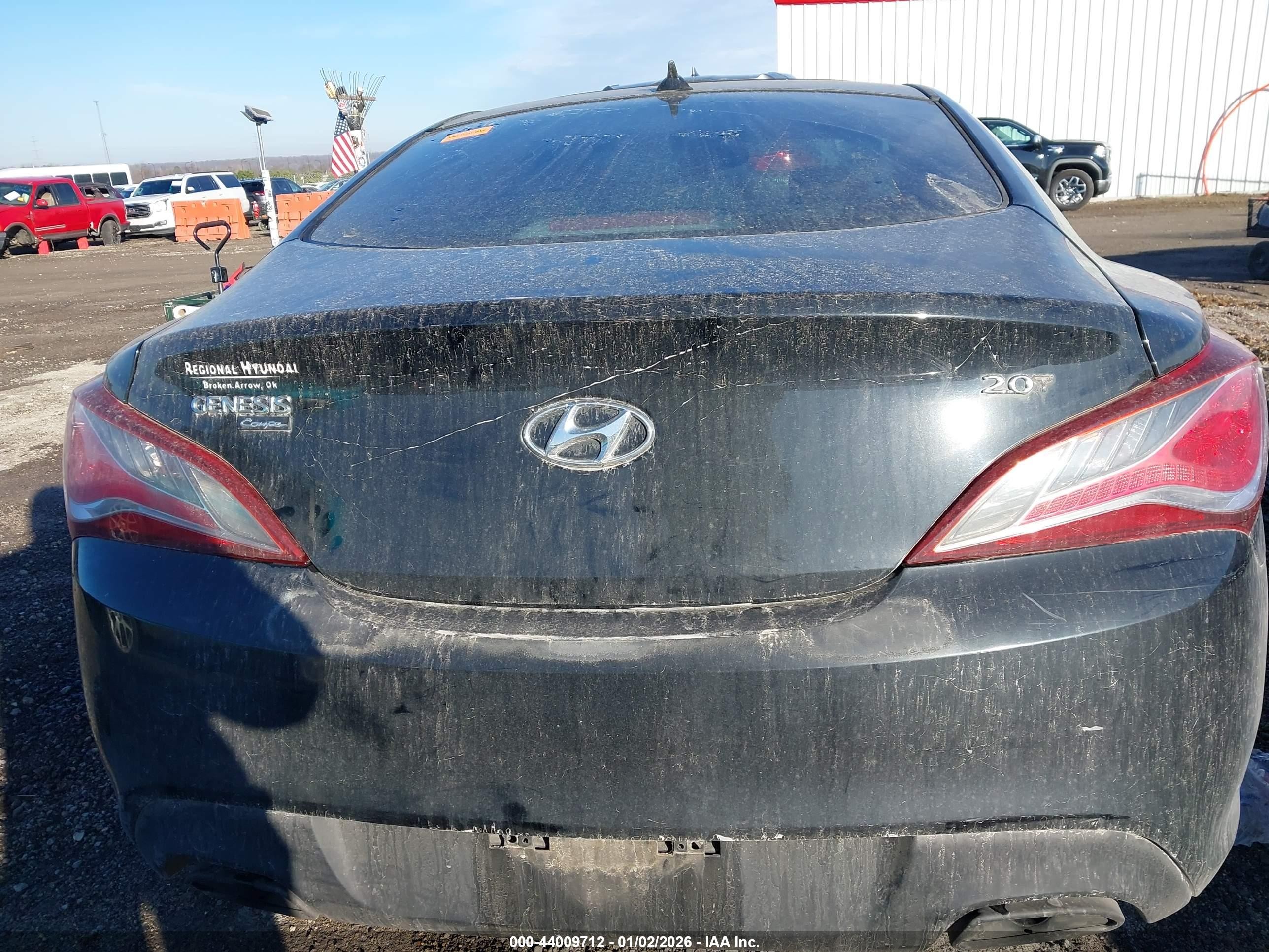2013 Hyundai Genesis 2.0t Premium Black vin: KMHHT6KD4DU096724