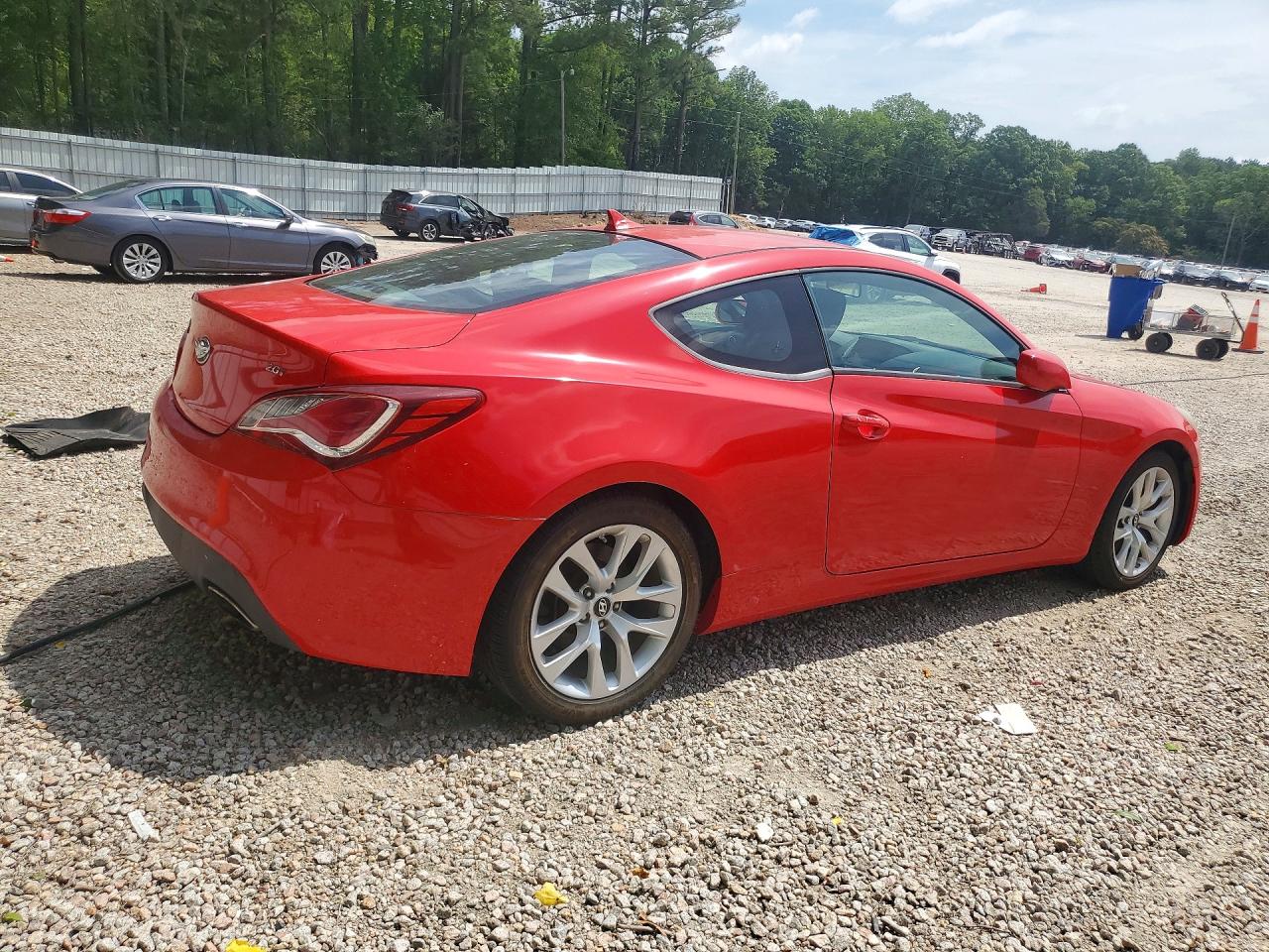 2013 Hyundai Genesis Coupe 2.0t Красный vin: KMHHT6KD4DU109083