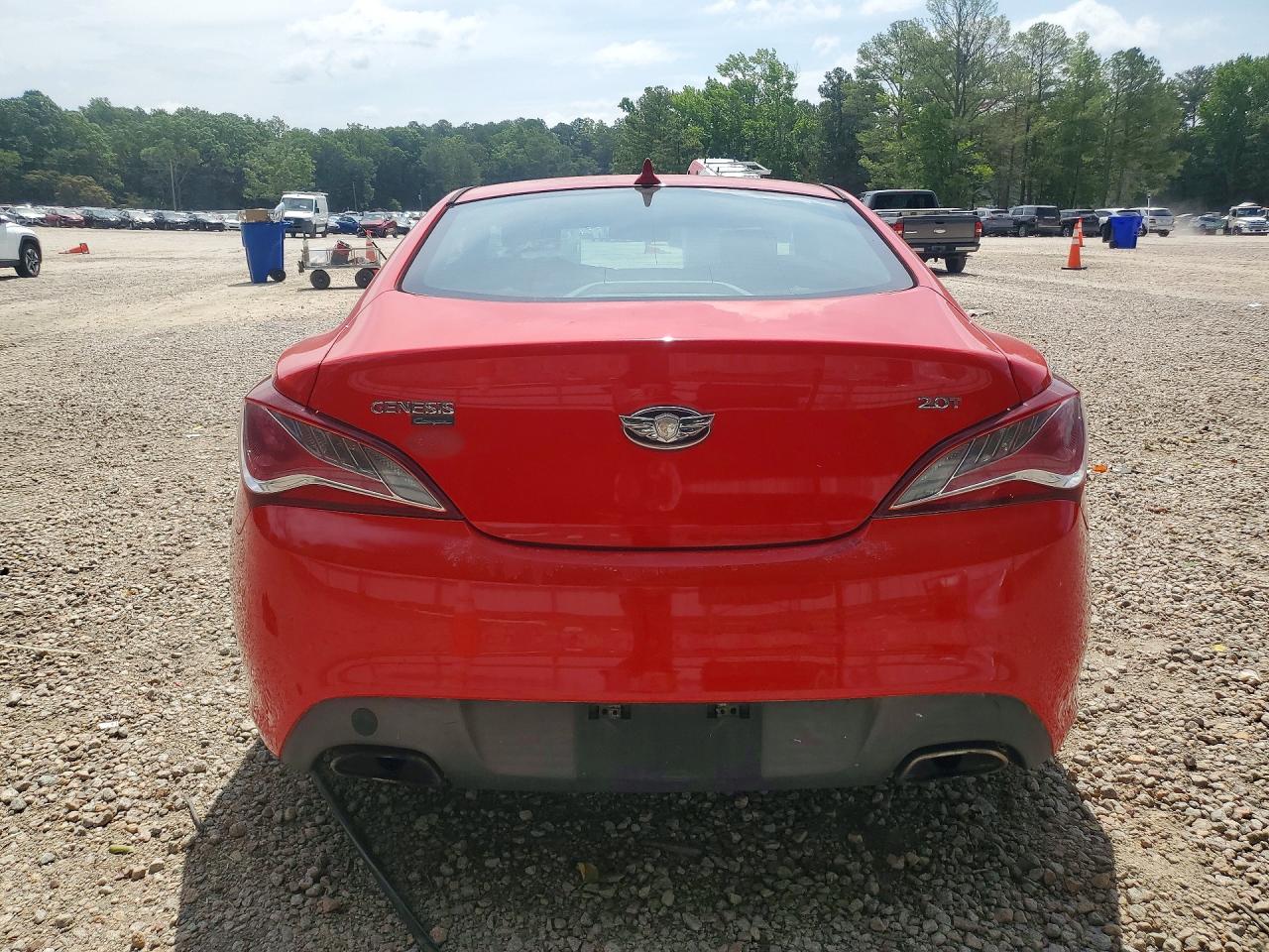 2013 Hyundai Genesis Coupe 2.0t Красный vin: KMHHT6KD4DU109083