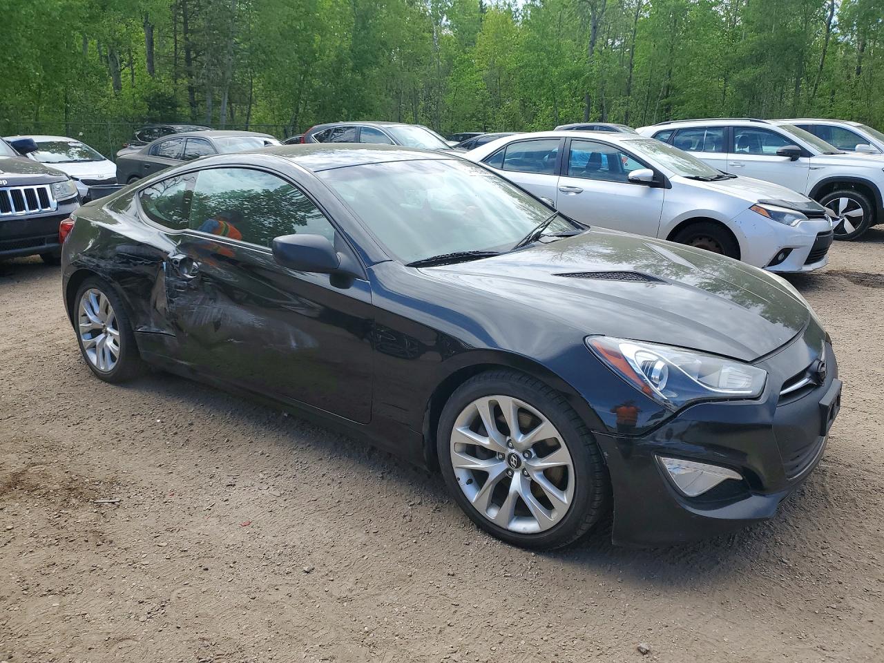 2014 Hyundai Genesis Coupe 2.0t Black vin: KMHHT6KD4EU115242