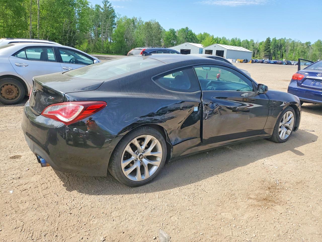 2014 Hyundai Genesis Coupe 2.0t Black vin: KMHHT6KD4EU115242
