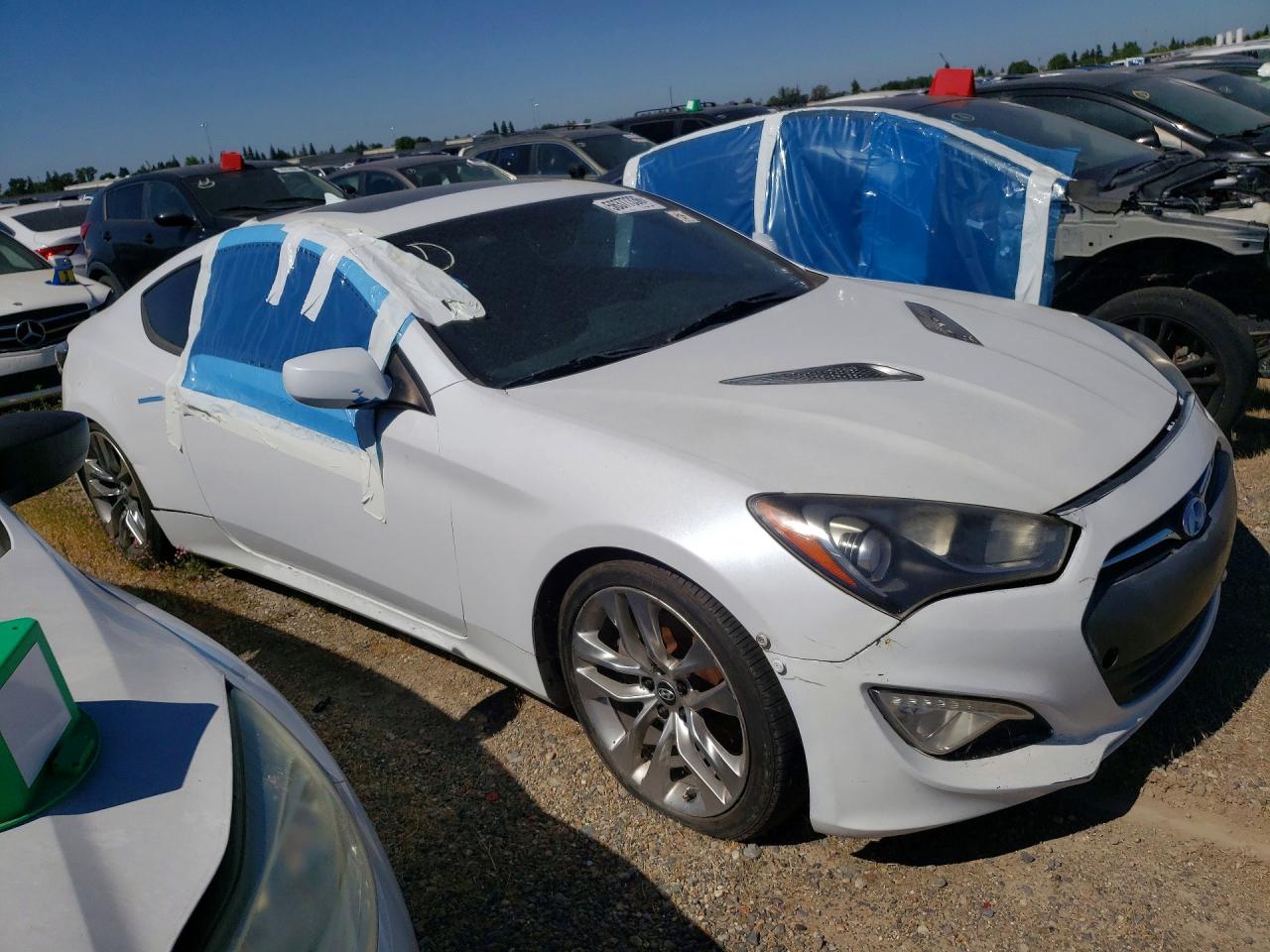 2014 Hyundai Genesis Coupe 2.0t Premium Белый vin: KMHHT6KD4EU119985