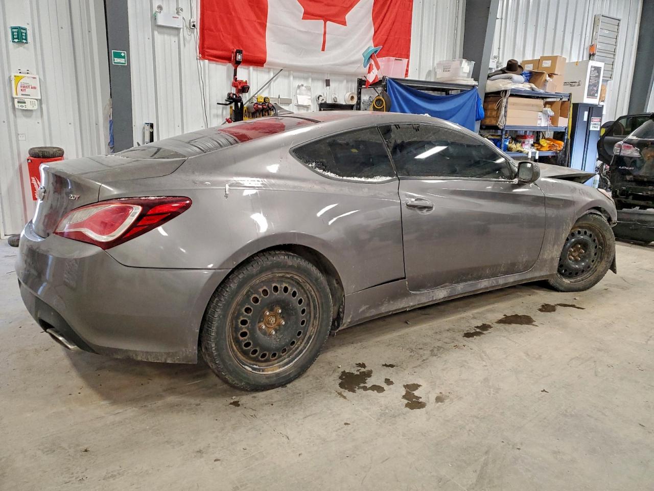 2013 Hyundai Genesis Coupe 2.0t Gray vin: KMHHT6KD5DU084890