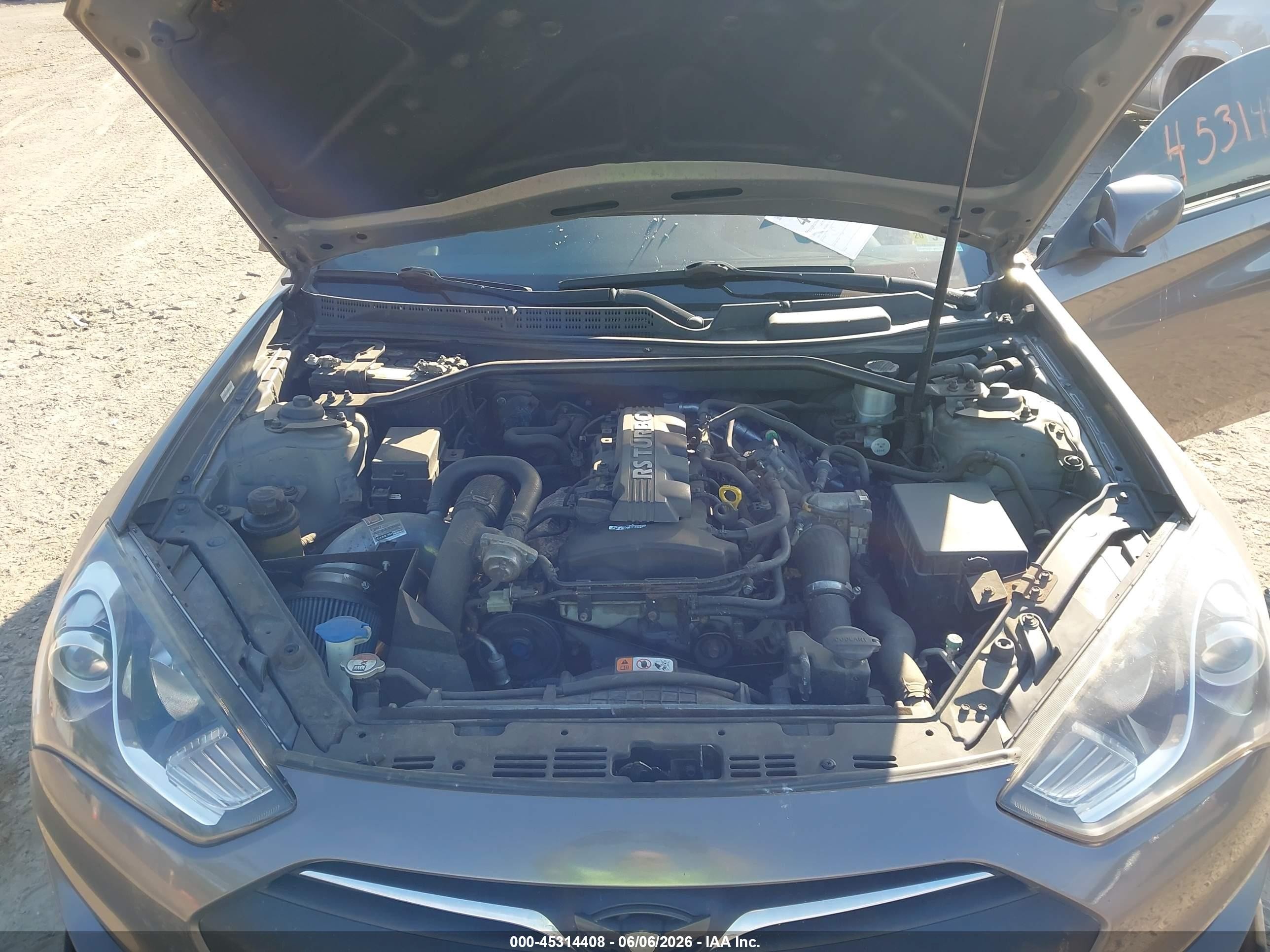 2013 Hyundai Genesis 2.0t Gray vin: KMHHT6KD5DU099860