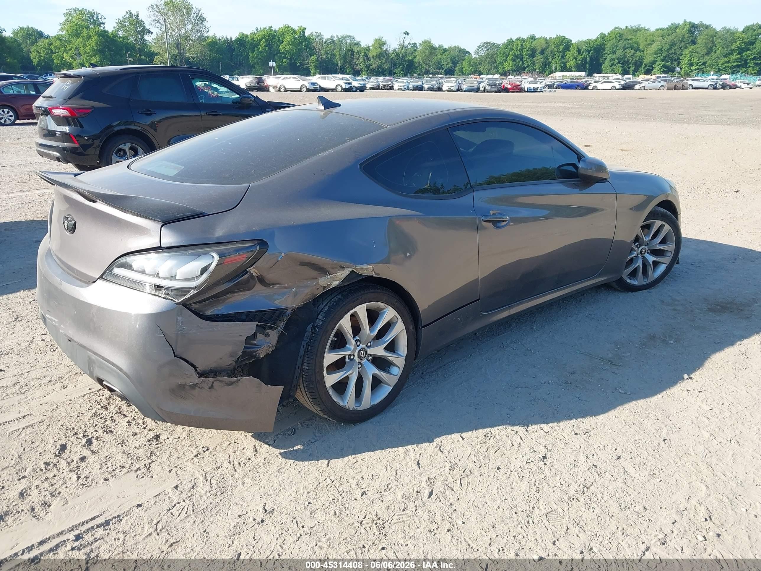 2013 Hyundai Genesis 2.0t Gray vin: KMHHT6KD5DU099860