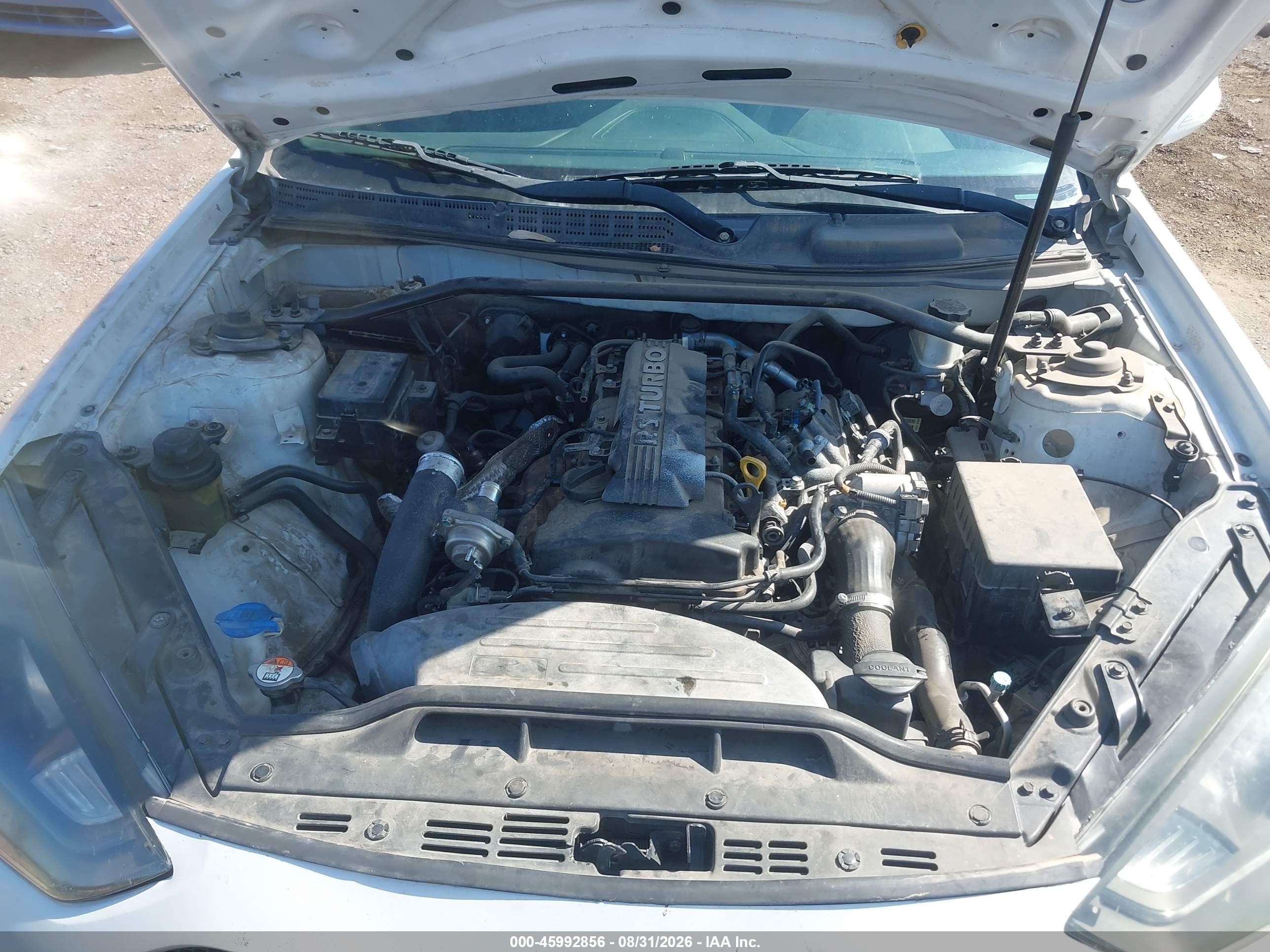 2013 Hyundai Genesis 2.0t White vin: KMHHT6KD5DU109559