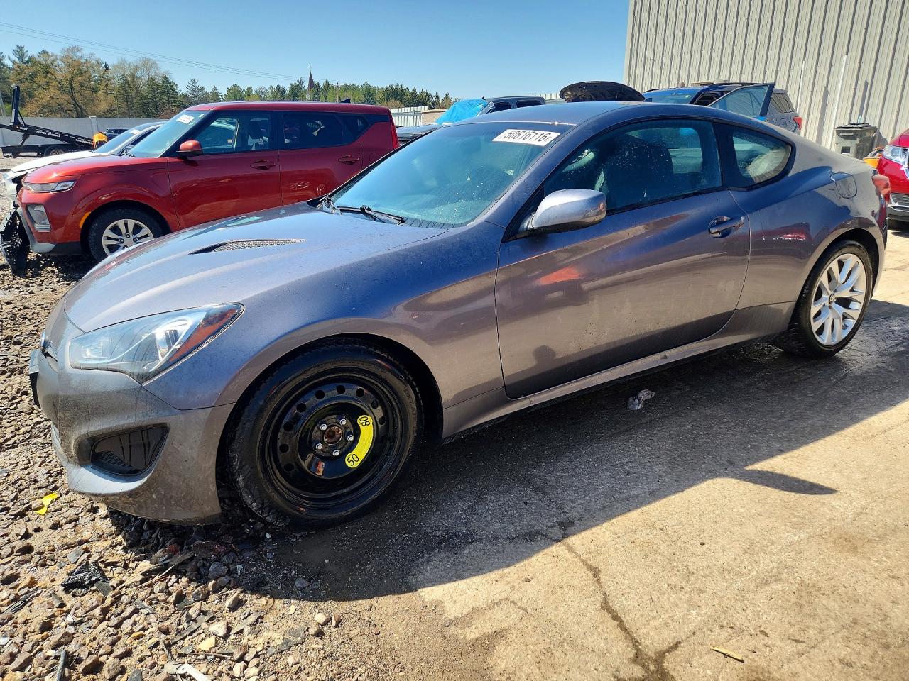 2013 Hyundai Genesis Coupe 2.0t Gray vin: KMHHT6KD5DU110954