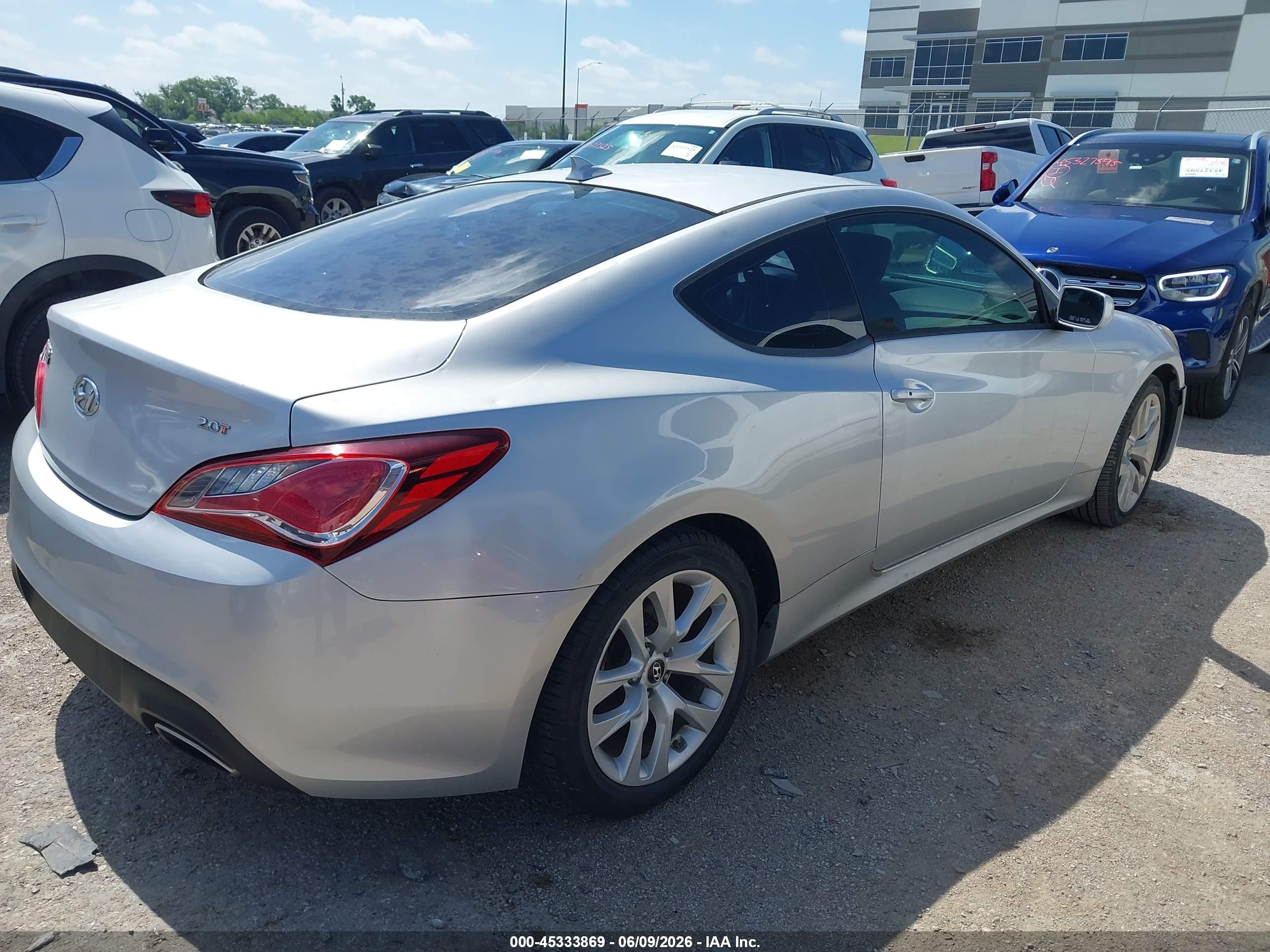 2014 Hyundai Genesis 2.0t Silver vin: KMHHT6KD5EU115539