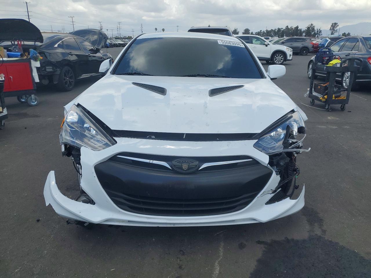 2014 Hyundai Genesis Coupe 2.0t White vin: KMHHT6KD5EU118926