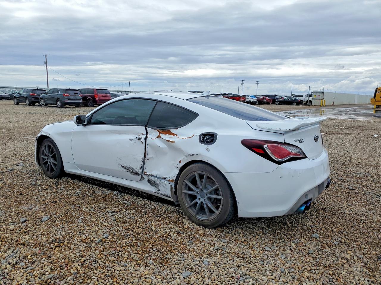 2014 Hyundai Genesis Coupe 2.0t White vin: KMHHT6KD5EU121681