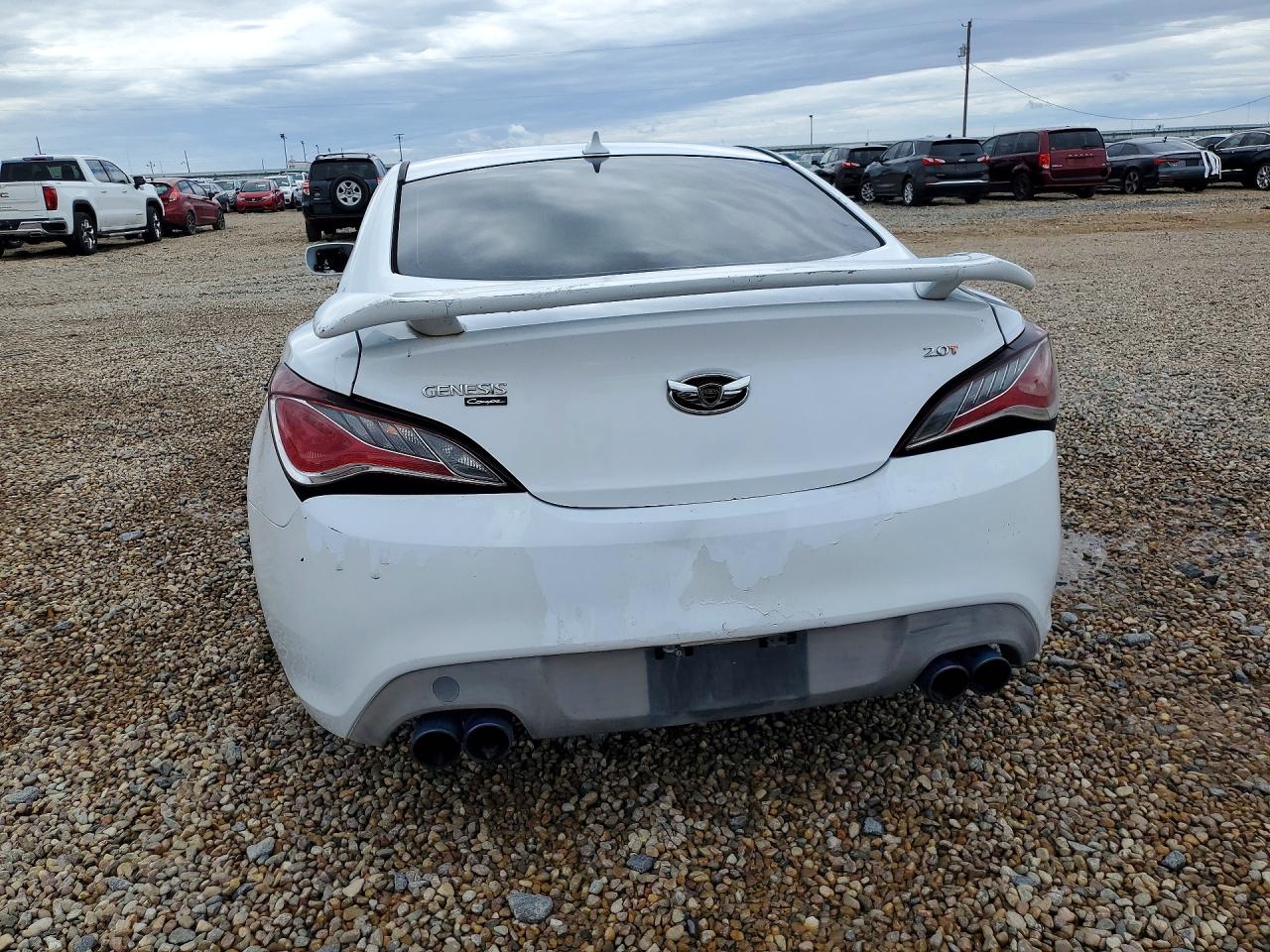 2014 Hyundai Genesis Coupe 2.0t White vin: KMHHT6KD5EU121681