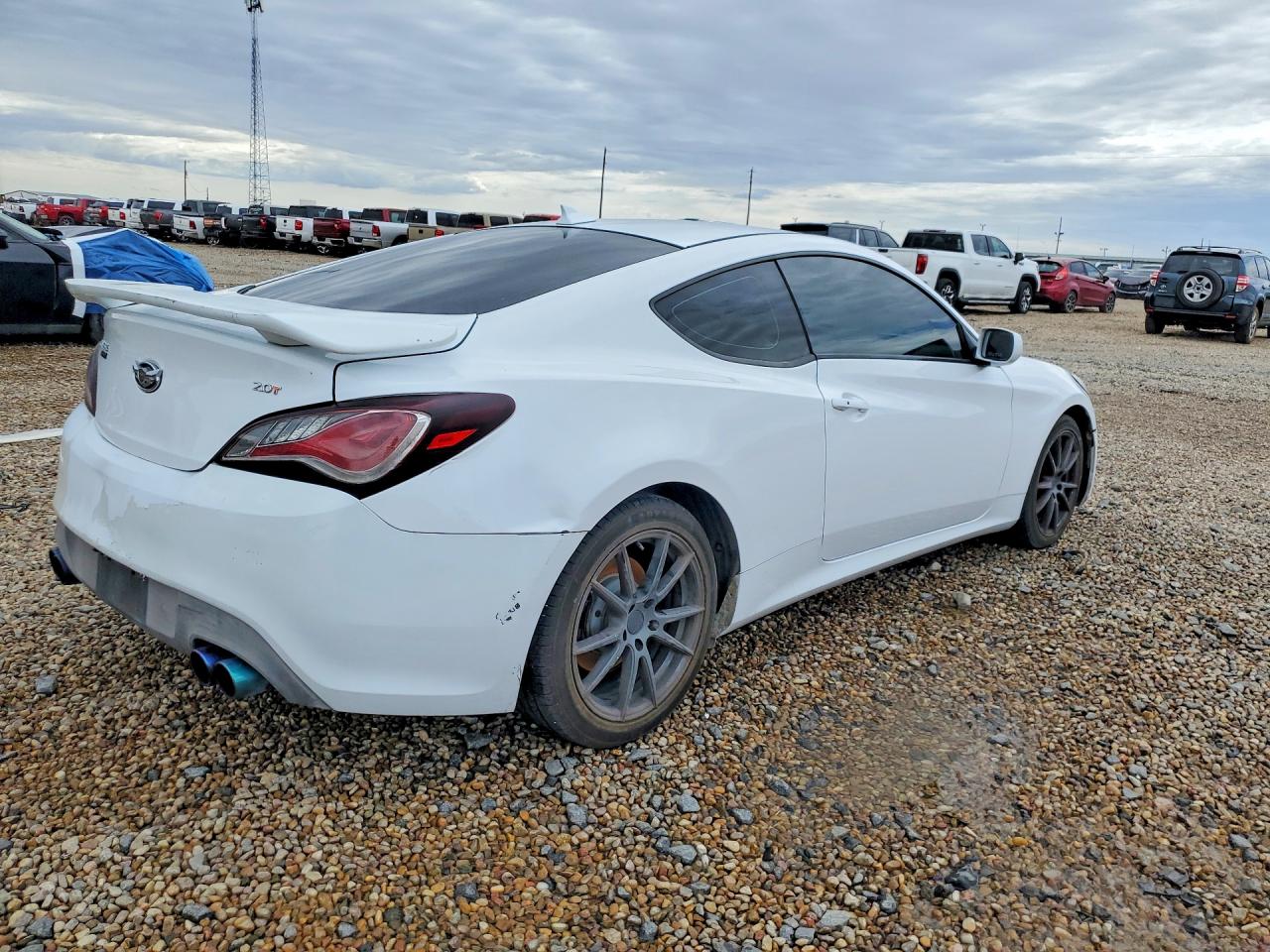 2014 Hyundai Genesis Coupe 2.0t White vin: KMHHT6KD5EU121681