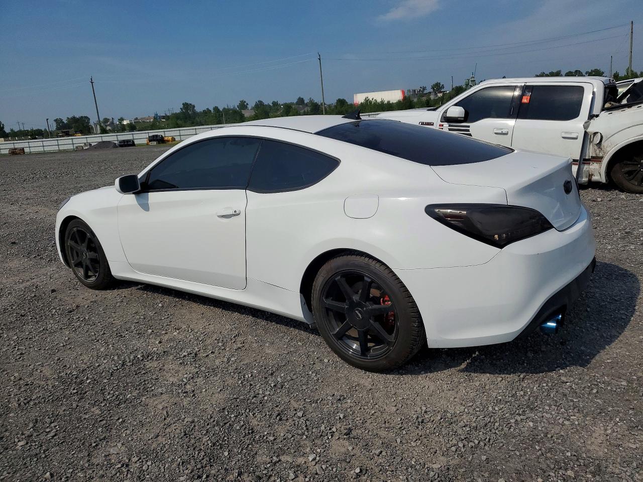 2010 Hyundai Genesis Coupe 2.0t White vin: KMHHT6KD6AU015055