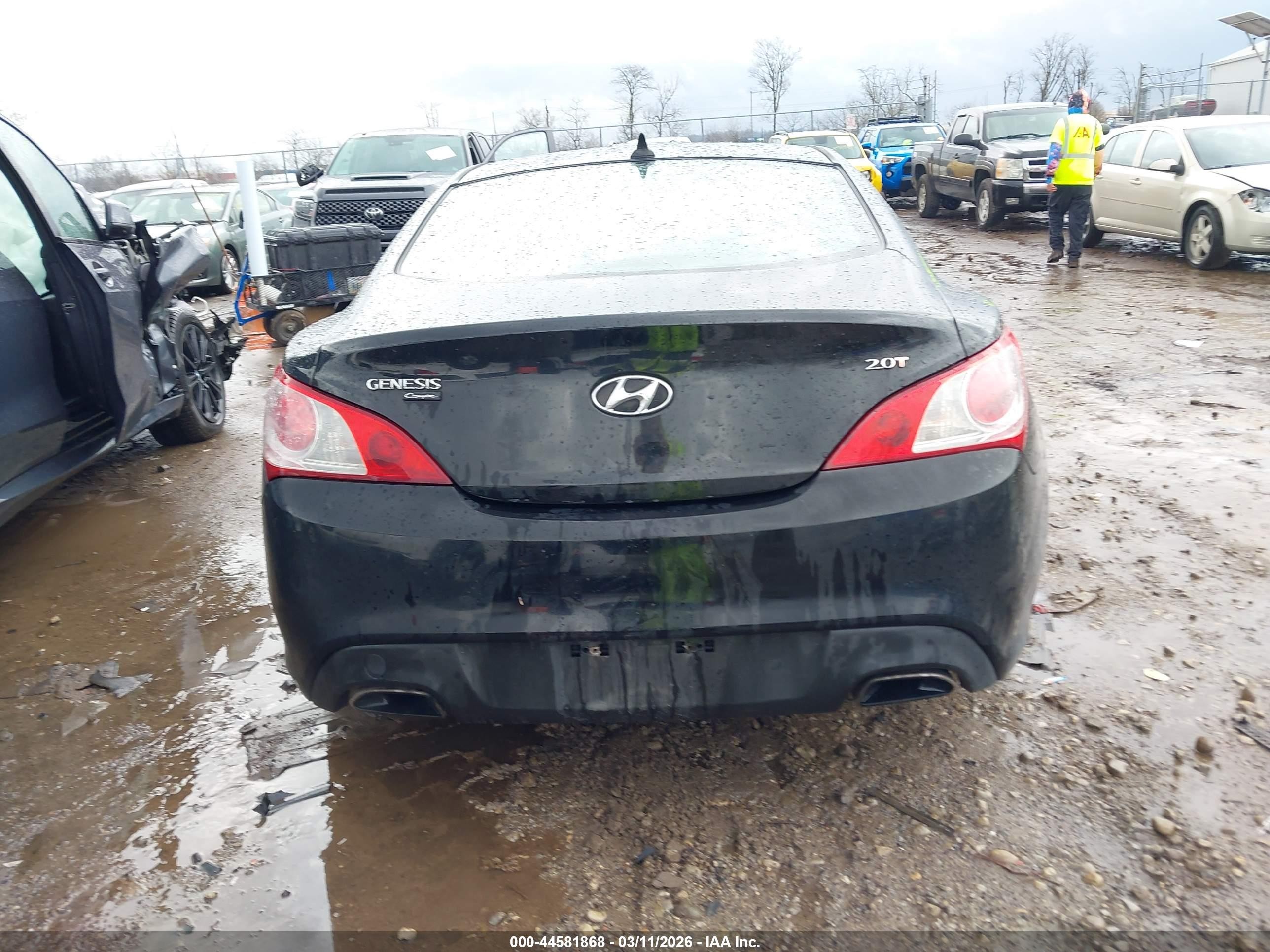 2010 Hyundai Genesis 2.0t Premium Black vin: KMHHT6KD6AU041378
