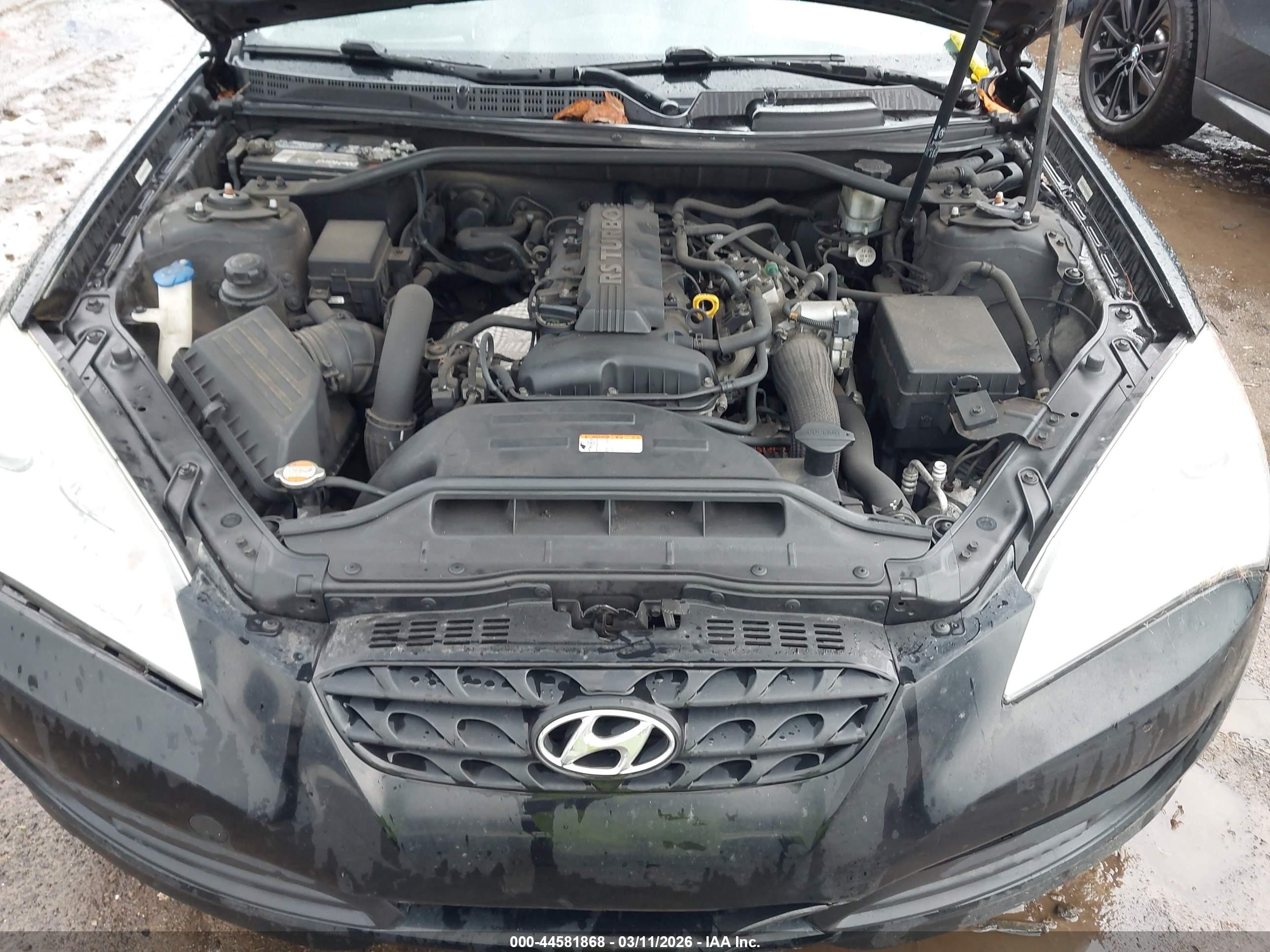 2010 Hyundai Genesis 2.0t Premium Black vin: KMHHT6KD6AU041378