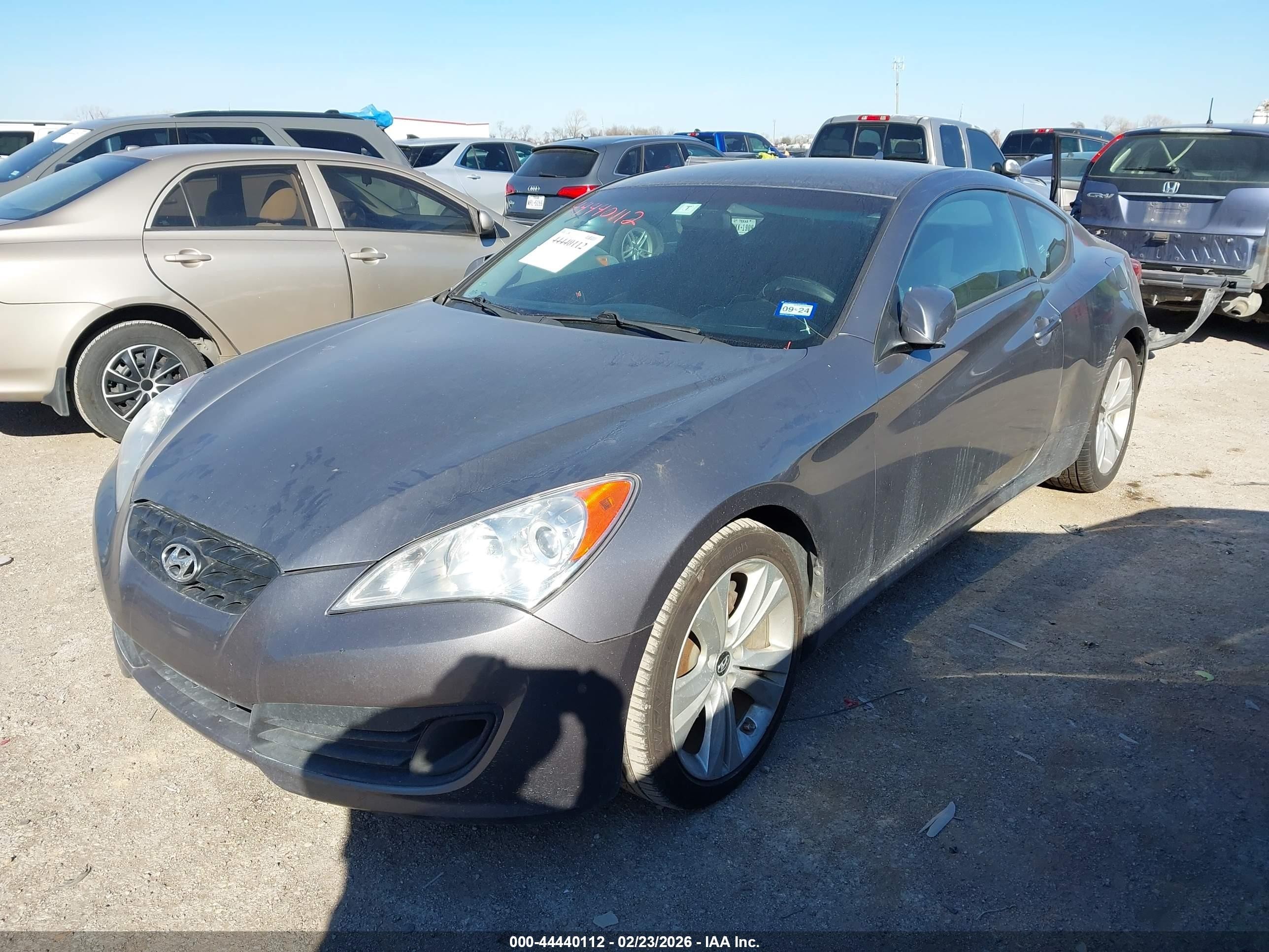 2012 Hyundai Genesis 2.0t Серый vin: KMHHT6KD6CU069796