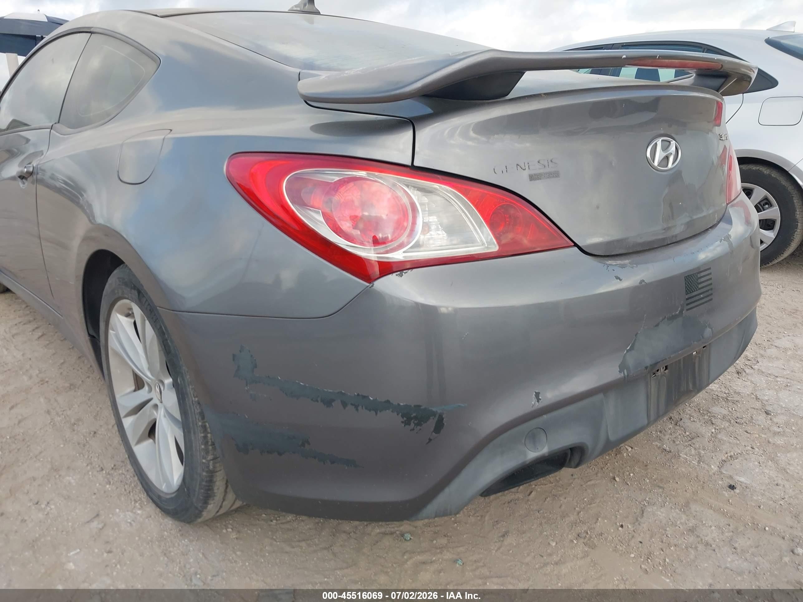 2012 Hyundai Genesis 2.0t Gray vin: KMHHT6KD6CU072617