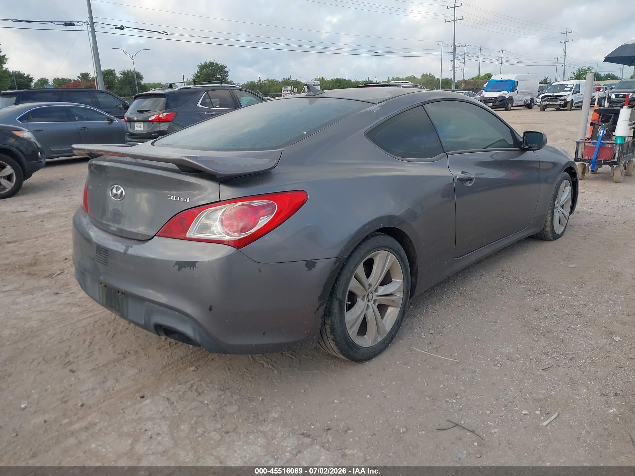 2012 Hyundai Genesis 2.0t Gray vin: KMHHT6KD6CU072617