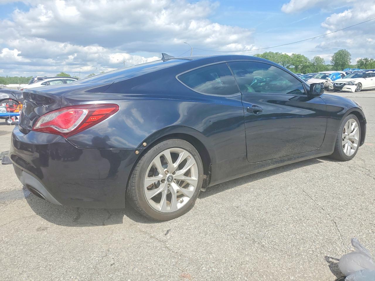 2013 Hyundai Genesis Coupe 2.0t Black vin: KMHHT6KD6DU080511