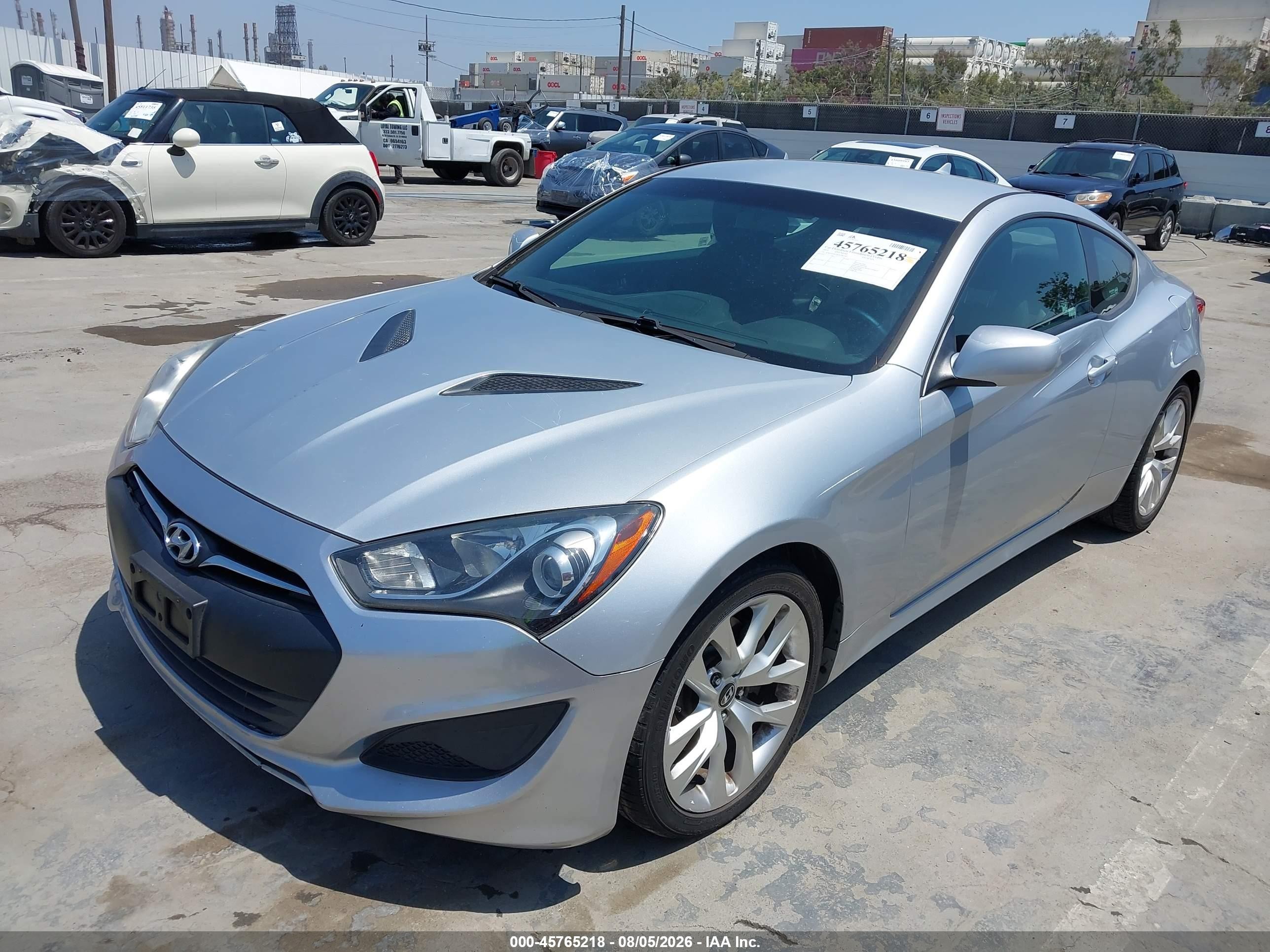 2013 Hyundai Genesis 2.0t Silver vin: KMHHT6KD6DU086146