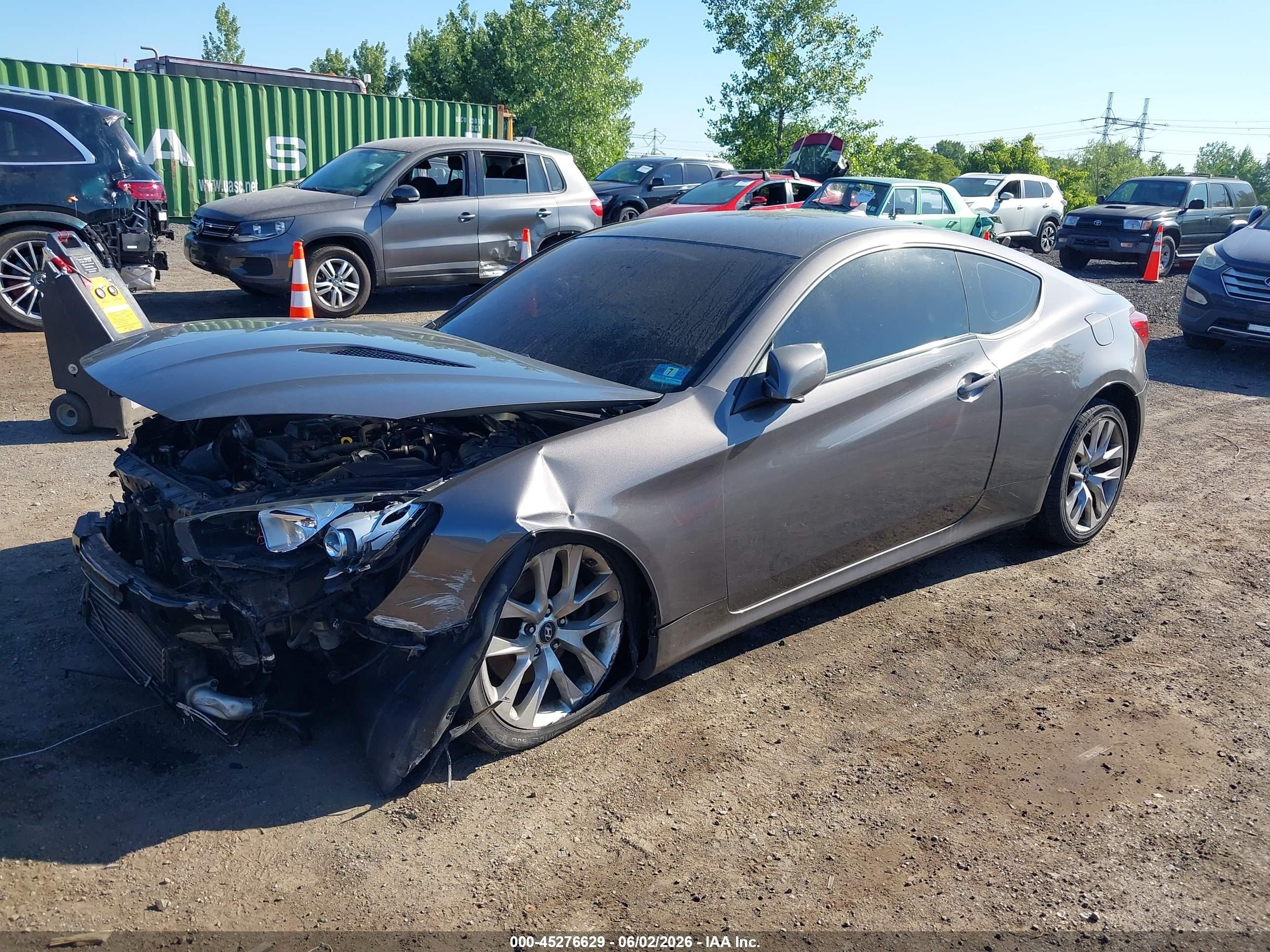 2013 Hyundai Genesis 2.0t Gray vin: KMHHT6KD6DU094103