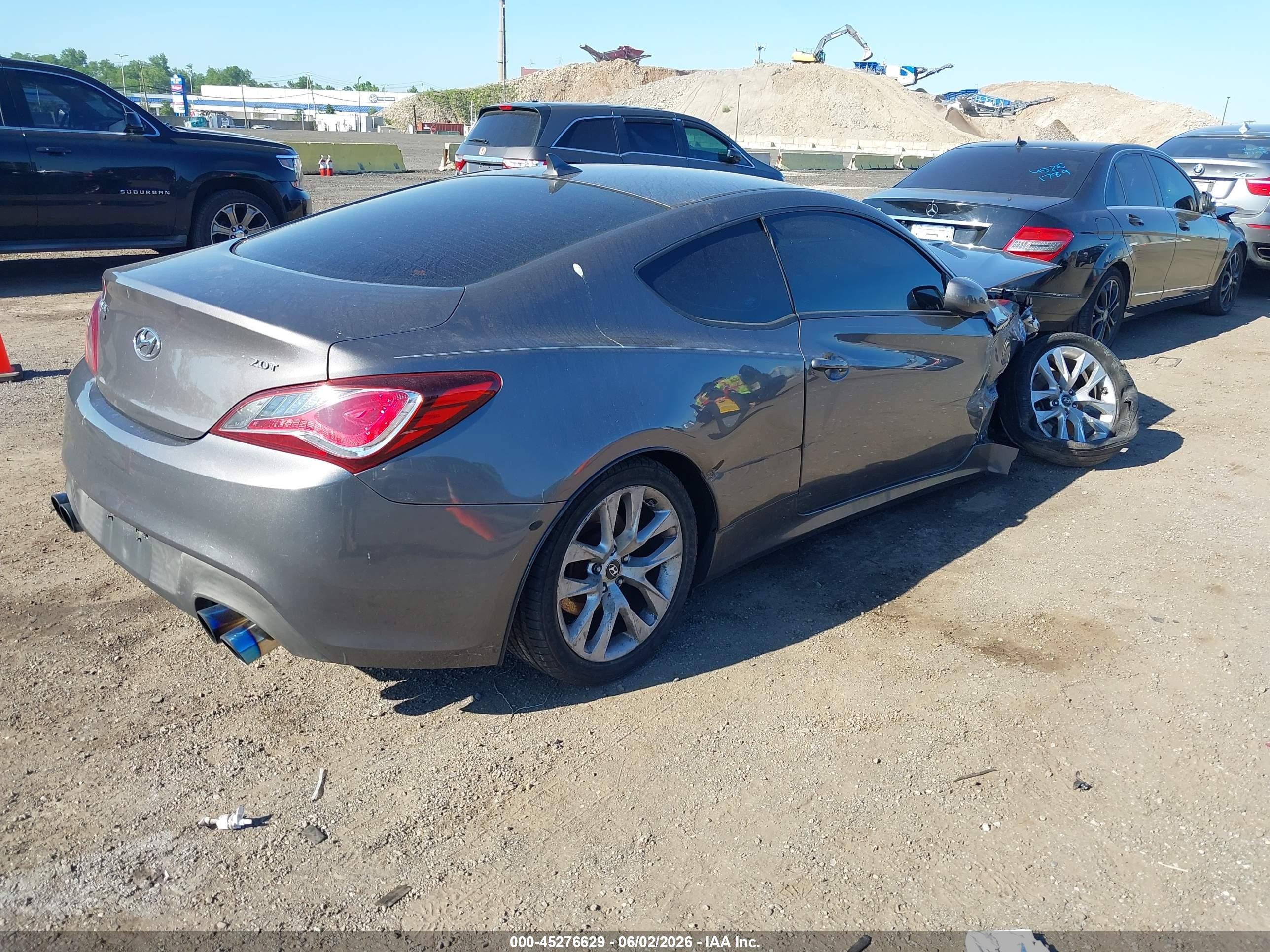 2013 Hyundai Genesis 2.0t Gray vin: KMHHT6KD6DU094103