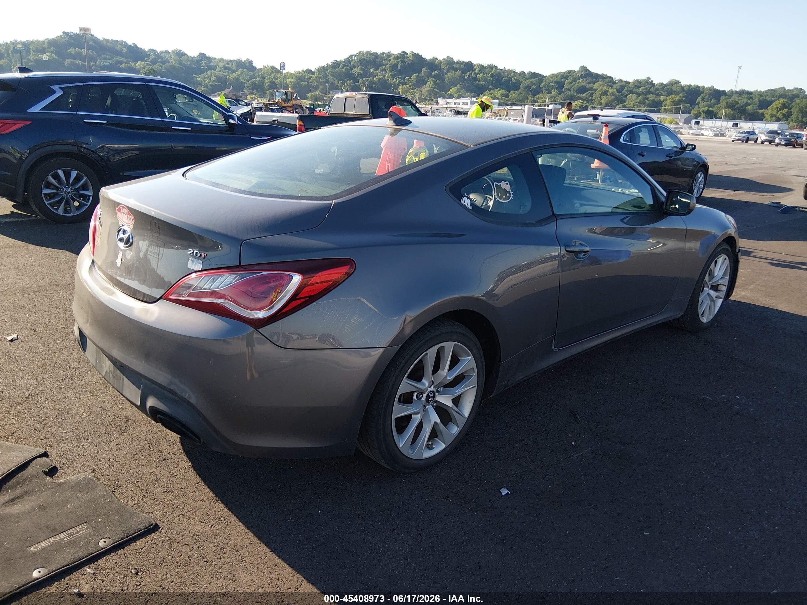 2013 Hyundai Genesis 2.0t Gray vin: KMHHT6KD6DU097583
