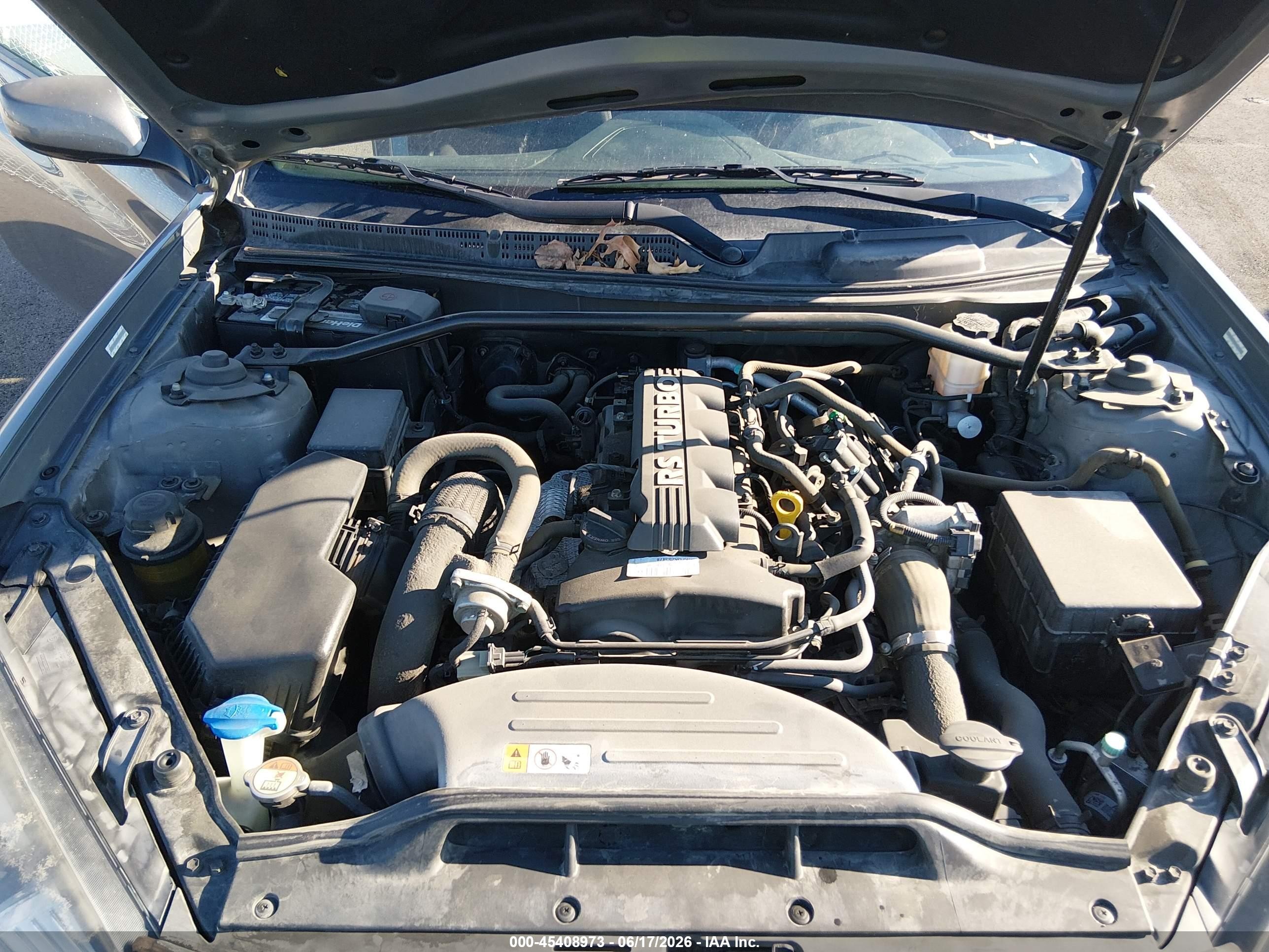 2013 Hyundai Genesis 2.0t Gray vin: KMHHT6KD6DU097583