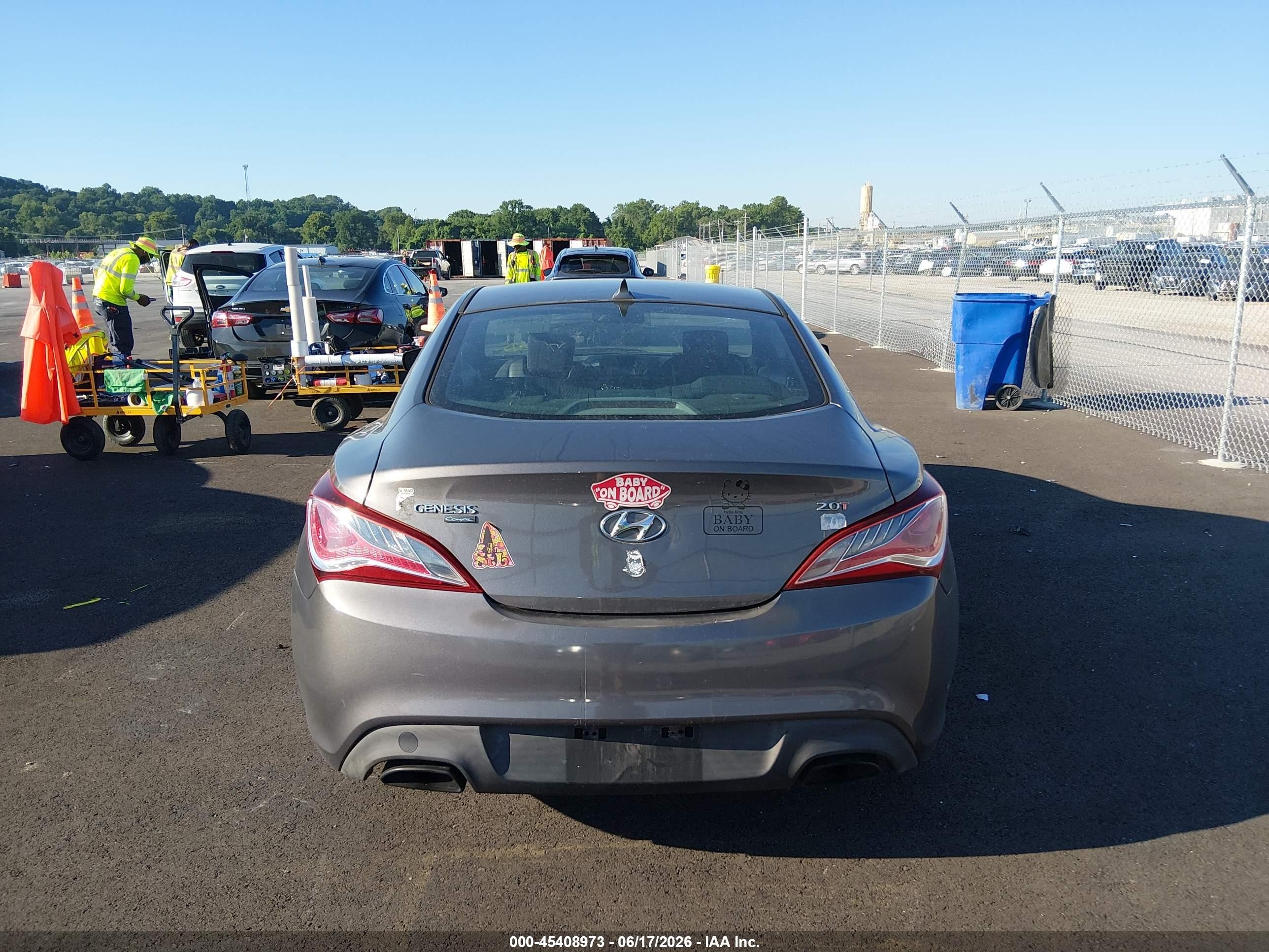 2013 Hyundai Genesis 2.0t Gray vin: KMHHT6KD6DU097583