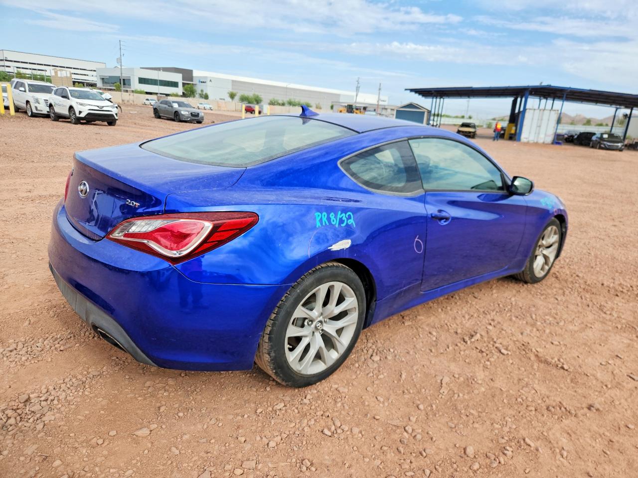2013 Hyundai Genesis Coupe 2.0t Blue vin: KMHHT6KD6DU104497